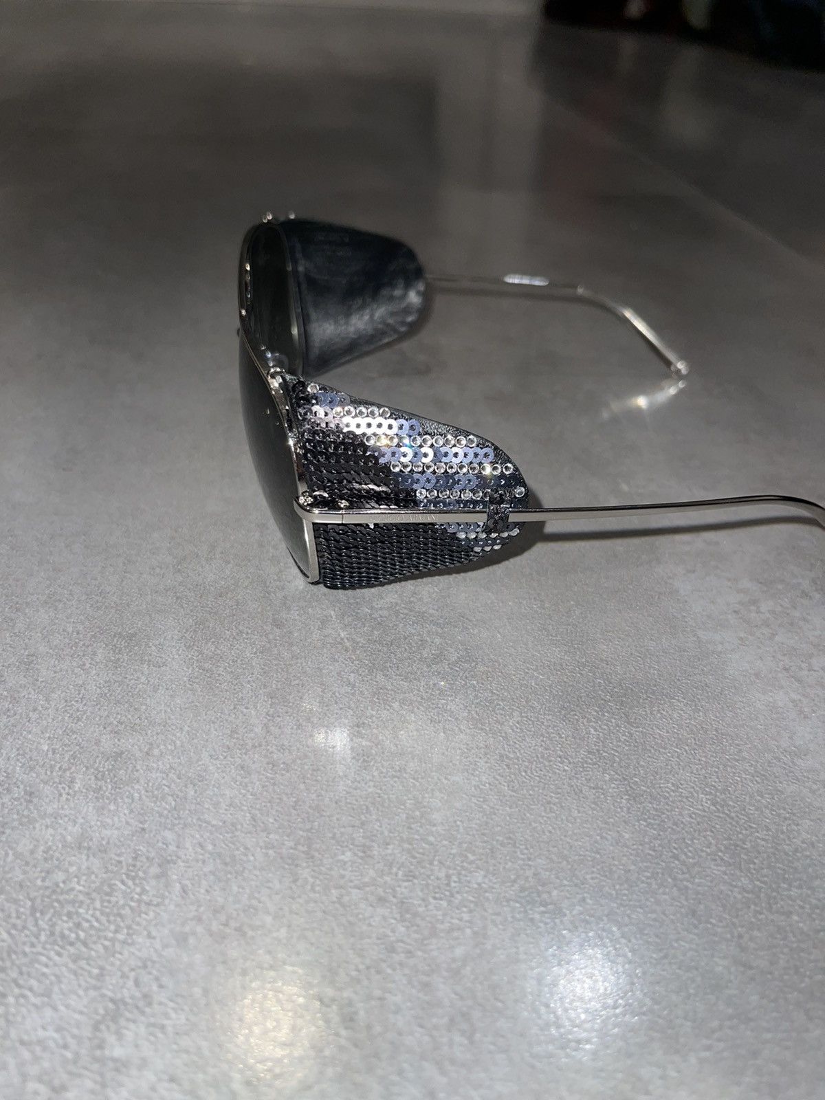 Armani × Emporio Armani × Giorgio Armani Giorgio Armani AR6005-B-Z 3015/11 Silver Aviator Sunglasses Size ONE SIZE - 6 Thumbnail