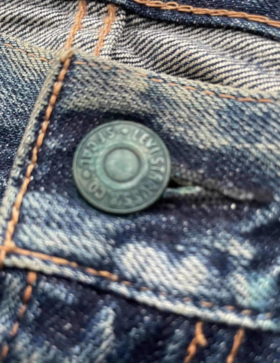 Levi's Levis 505 E 1967 Model Redline Selvedge Aging Distressed Size US 30 / EU 46 - 21 Thumbnail