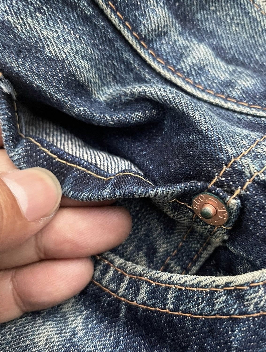 Levi's Levis 505 E 1967 Model Redline Selvedge Aging Distressed Size US 30 / EU 46 - 19 Thumbnail