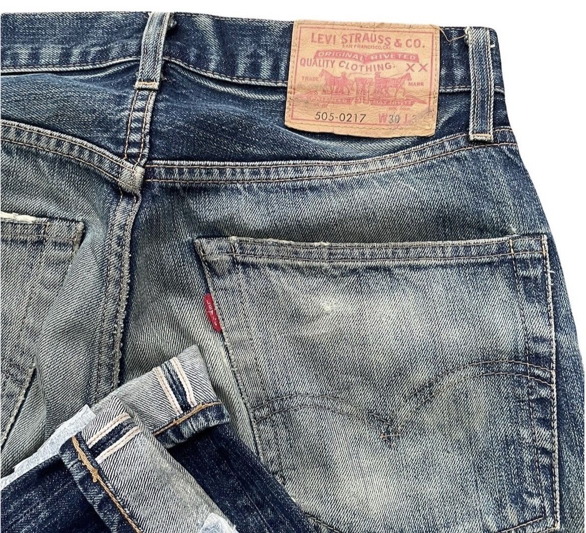 Levi's Levis 505 E 1967 Model Redline Selvedge Aging Distressed Size US 30 / EU 46 - 6 Thumbnail