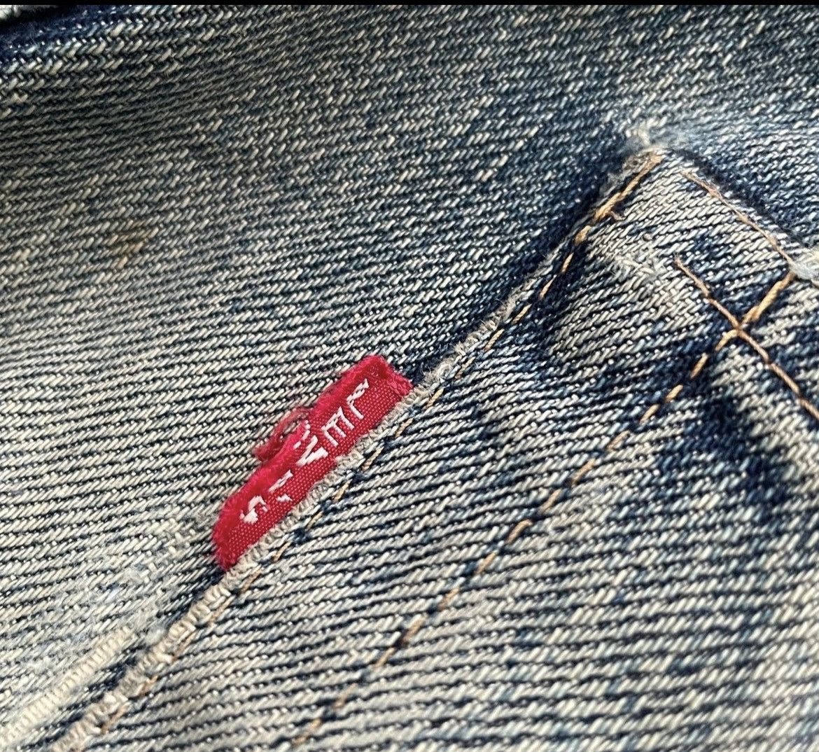 Levi's Levis 505 E 1967 Model Redline Selvedge Aging Distressed Size US 30 / EU 46 - 8 Thumbnail