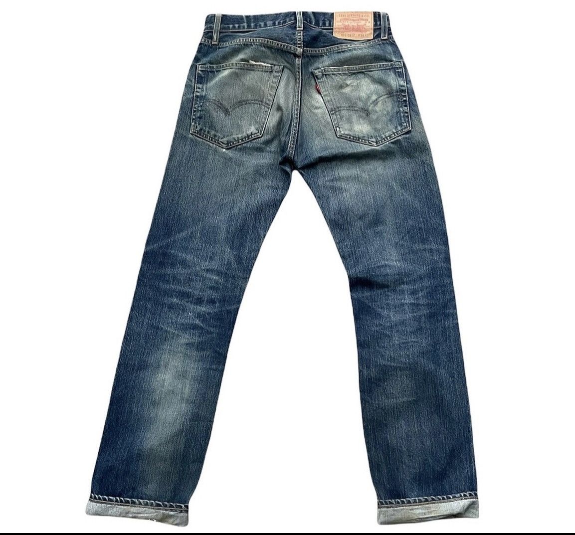 Levi's Levis 505 E 1967 Model Redline Selvedge Aging Distressed Size US 30 / EU 46 - 4 Thumbnail