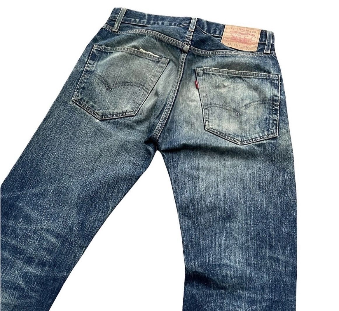 Levi's Levis 505 E 1967 Model Redline Selvedge Aging Distressed Size US 30 / EU 46 - 5 Thumbnail