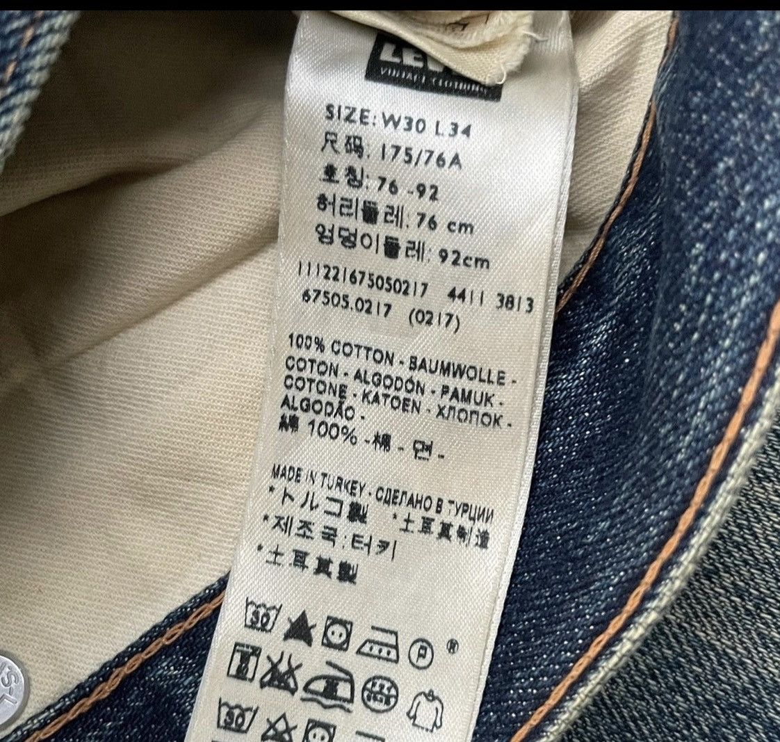 Levi's Levis 505 E 1967 Model Redline Selvedge Aging Distressed Size US 30 / EU 46 - 10 Thumbnail