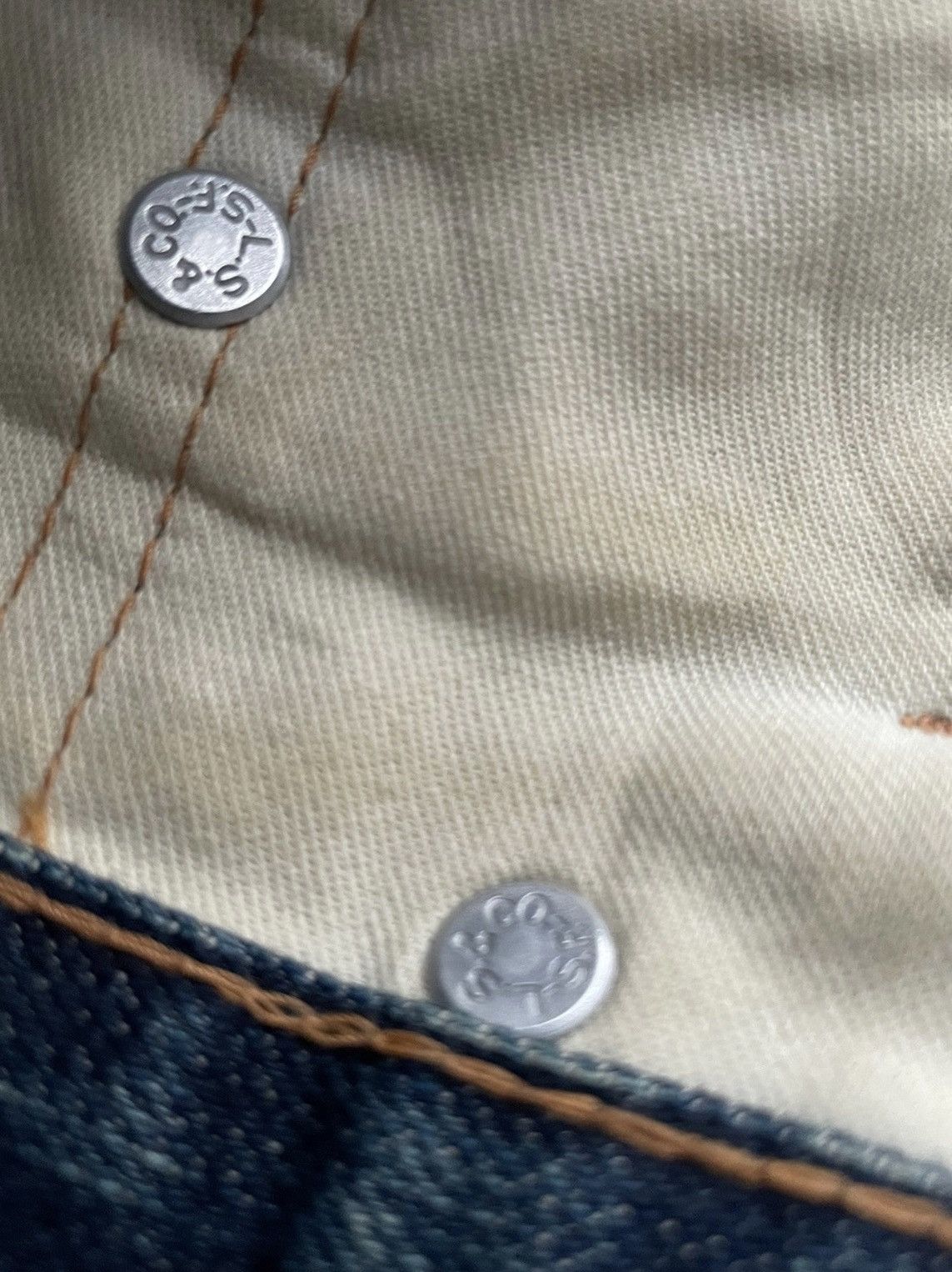 Levi's Levis 505 E 1967 Model Redline Selvedge Aging Distressed Size US 30 / EU 46 - 16 Thumbnail