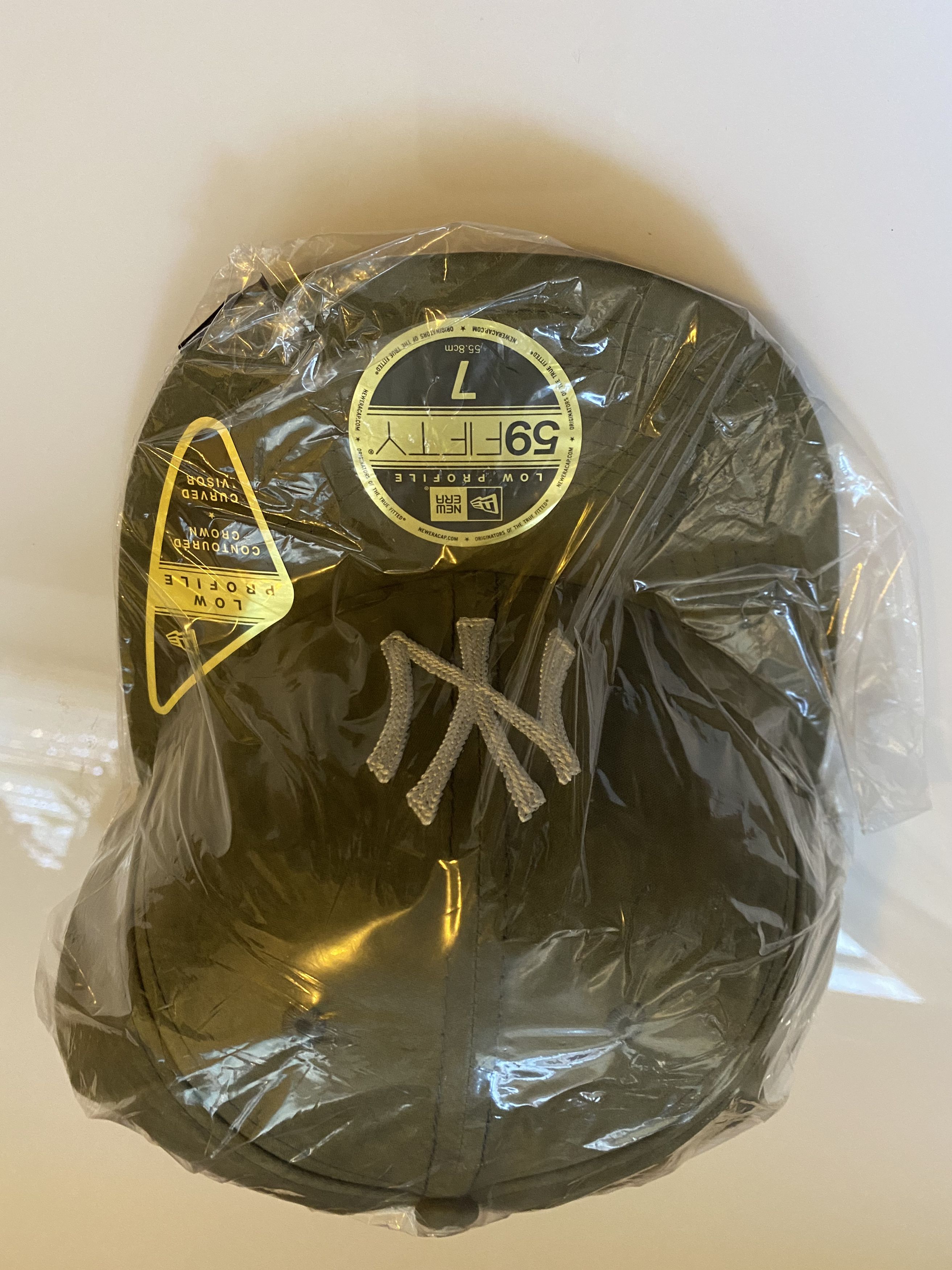 Aime Leon Dore ALD / New Era 7 Brushed Nylon Yankees Hat Fitted Olive Size ONE SIZE - 1 Preview