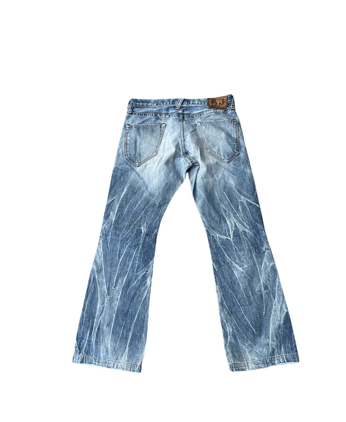 If Six Was Nine Blue Way Japan Aging Distressed Denim Size US 31 - 9 Thumbnail