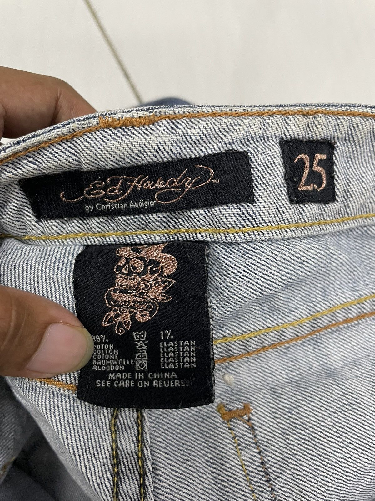 Ed Hardy Ed Hardy Jeans Embroidery Logo Skinny Size US 26 / EU 42 - 8 Thumbnail