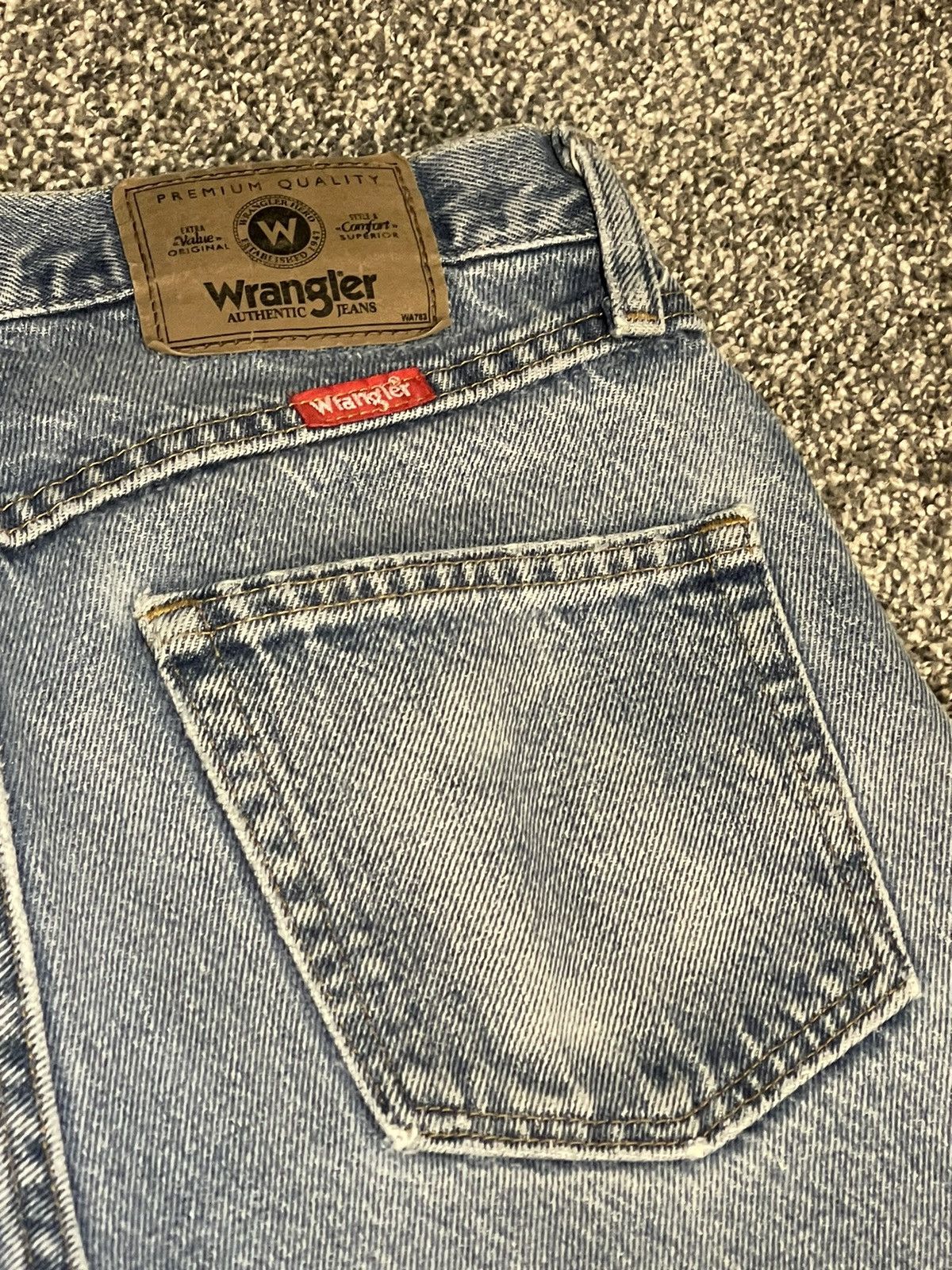 Vintage × Wrangler Wrangler Vintage Distressed Denim Size US 29 - 9 Thumbnail