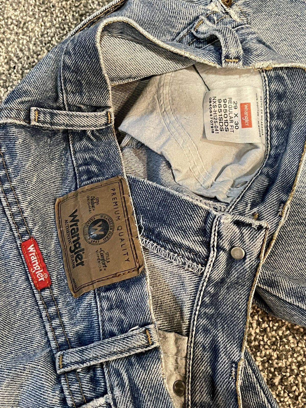Vintage × Wrangler Wrangler Vintage Distressed Denim Size US 29 - 6 Thumbnail