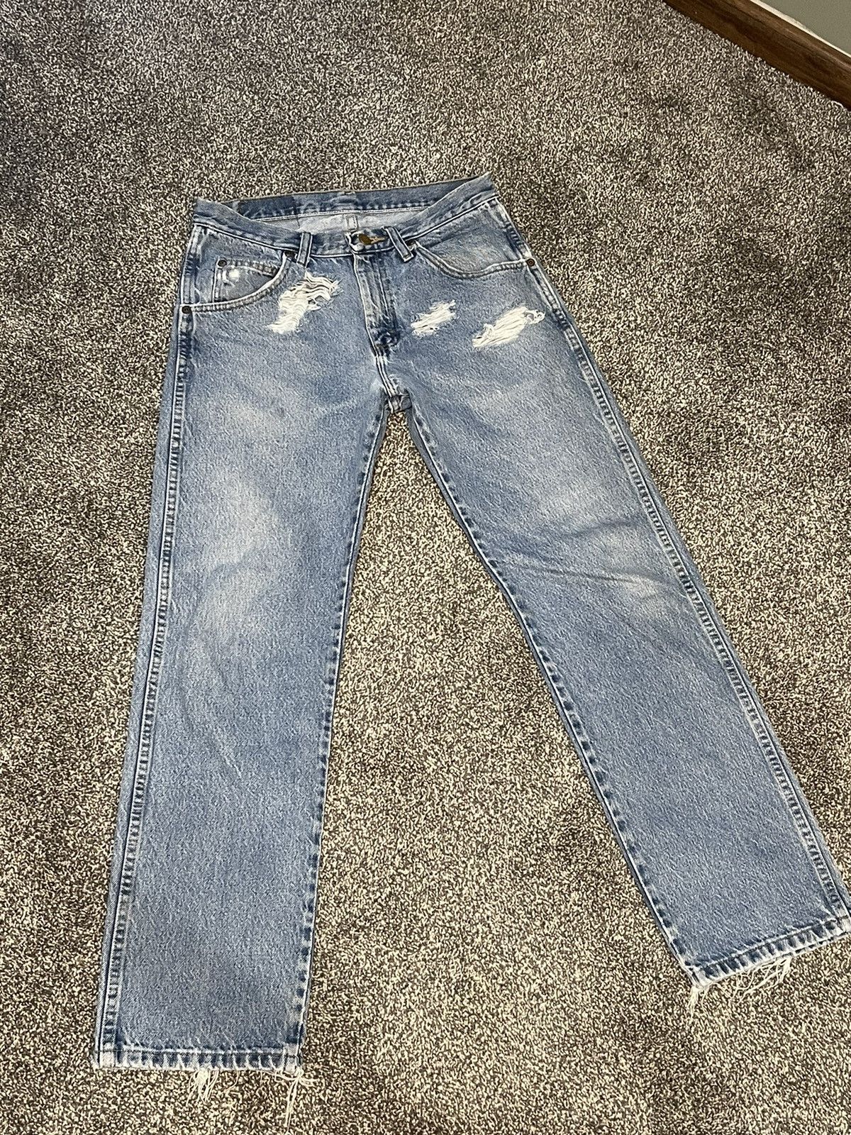 Vintage × Wrangler Wrangler Vintage Distressed Denim Size US 29 - 3 Thumbnail