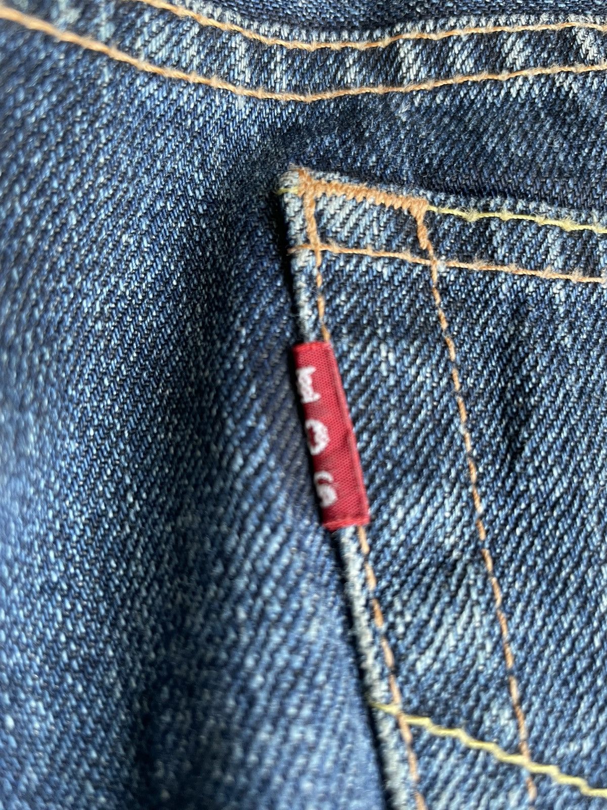 Japanese Brand Soul Of Freedom Vintage Aging Distressed Denim Size US 35 - 12 Thumbnail