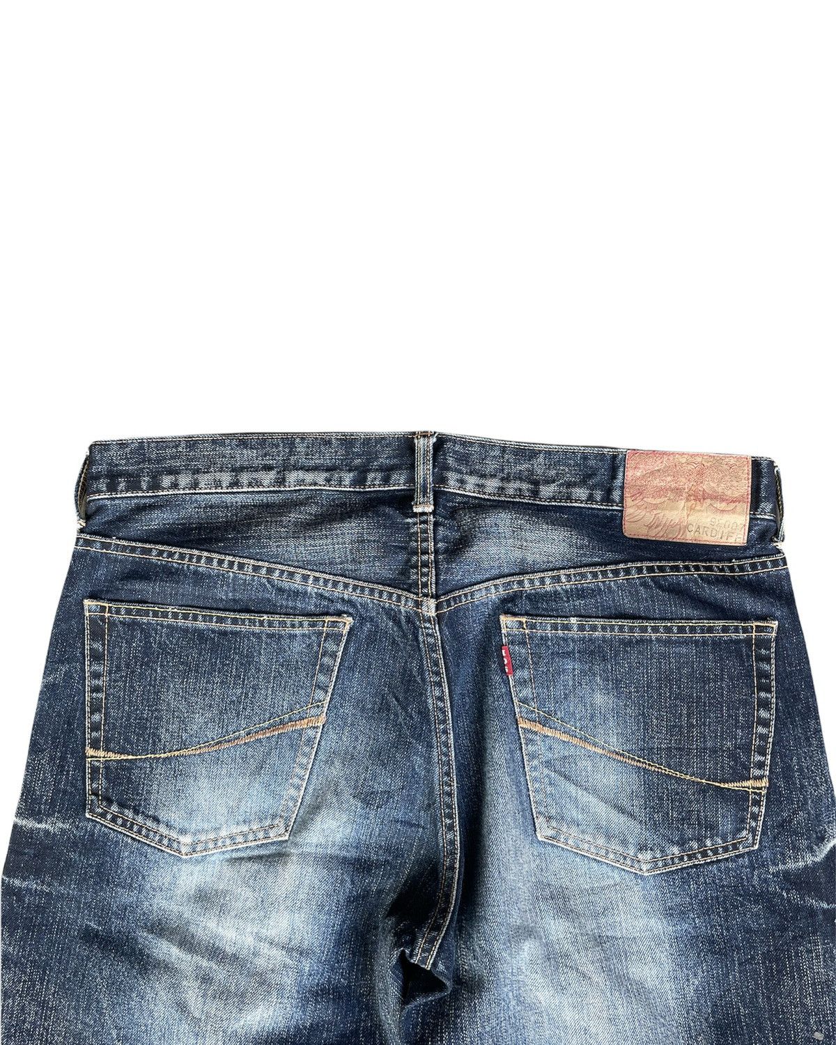 Japanese Brand Soul Of Freedom Vintage Aging Distressed Denim Size US 35 - 10 Thumbnail