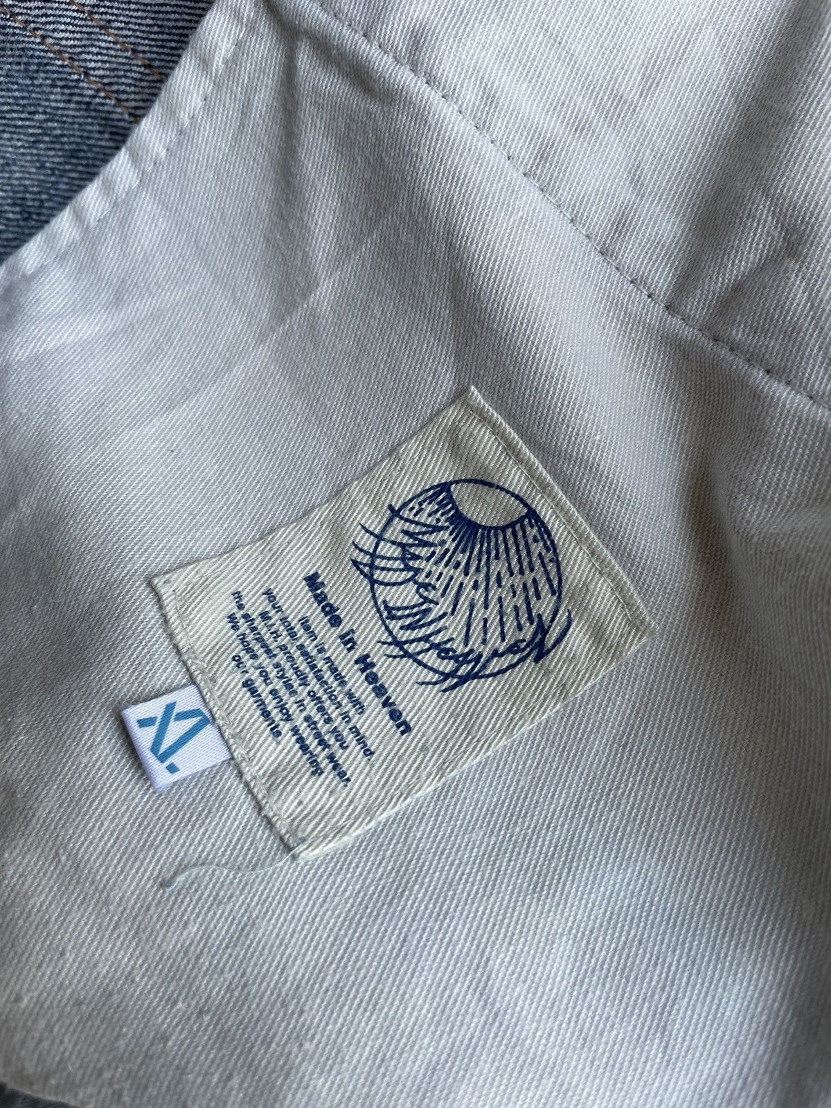 Japanese Brand Soul Of Freedom Vintage Aging Distressed Denim Size US 35 - 16 Thumbnail