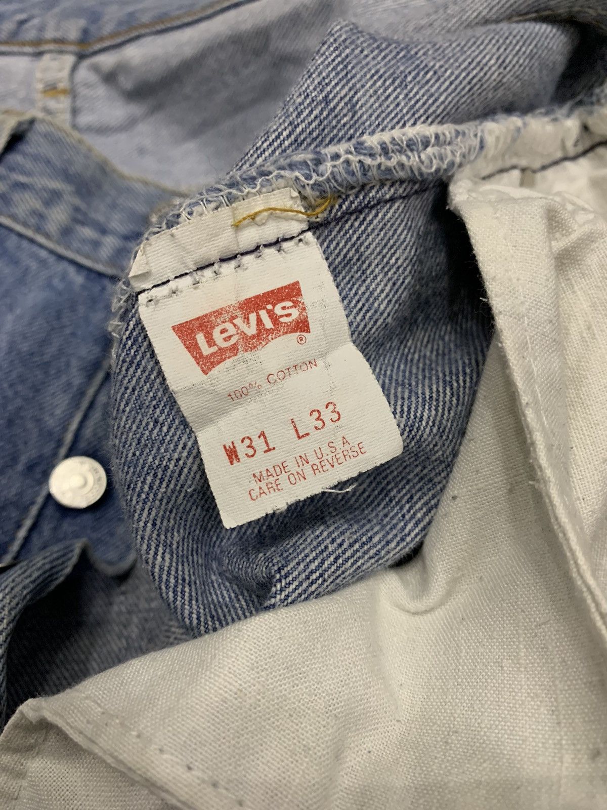 Levi's Vintage Levis 501xx Button Fly Distressed Size US 30 / EU 46 - 4 Thumbnail