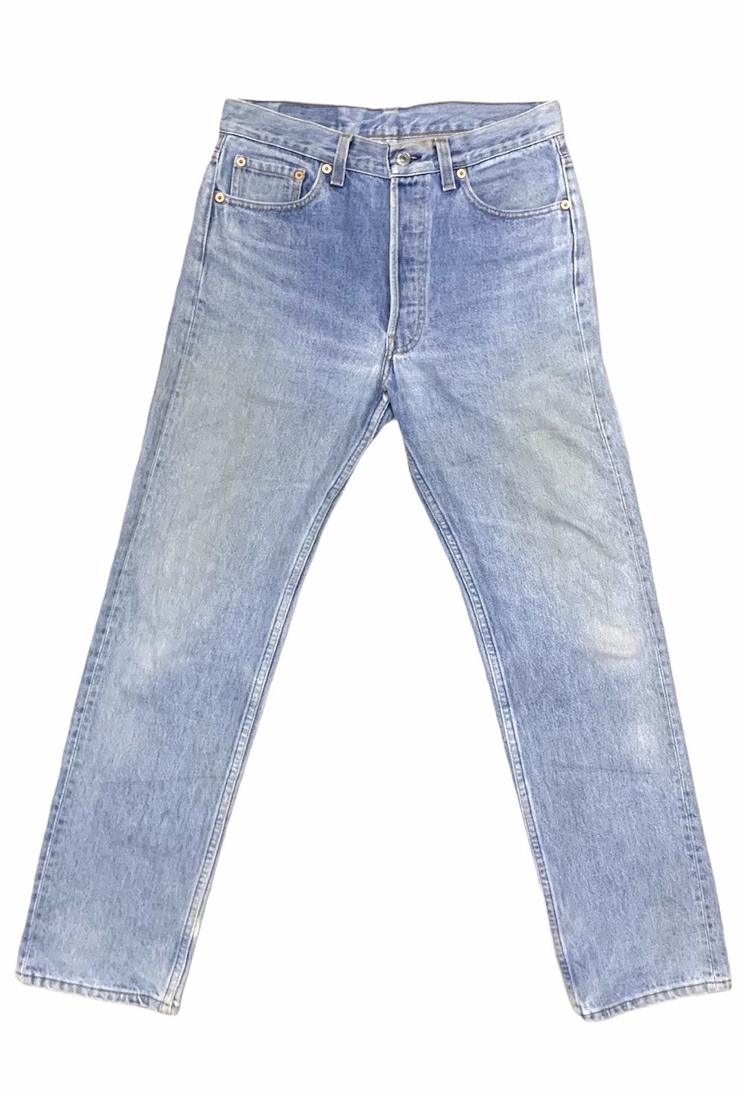 image of Distressed Denim x Levis Vintage Levis 501Xx Button Fly Distressed in Denim, Men's (Size 30)