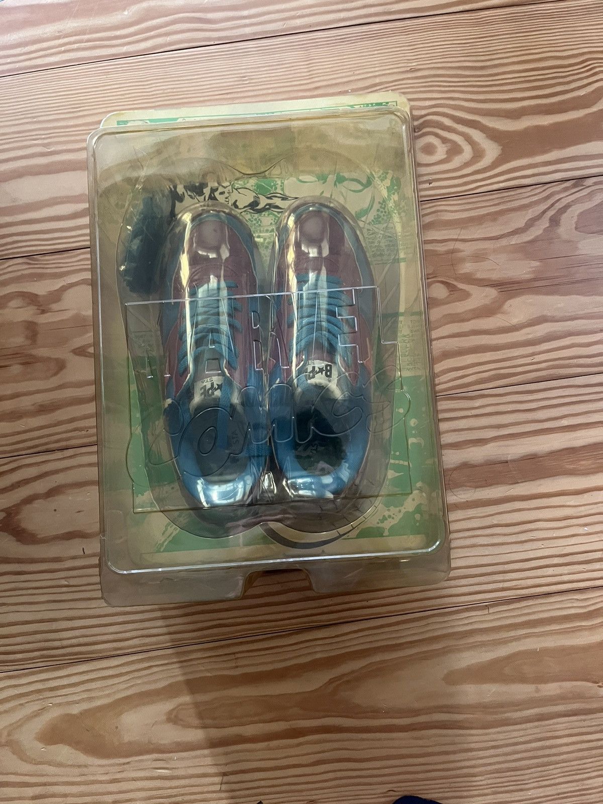 image of Bape X Marvel Silver Surfer Shoes in Blue, Men's (Size 9.5)