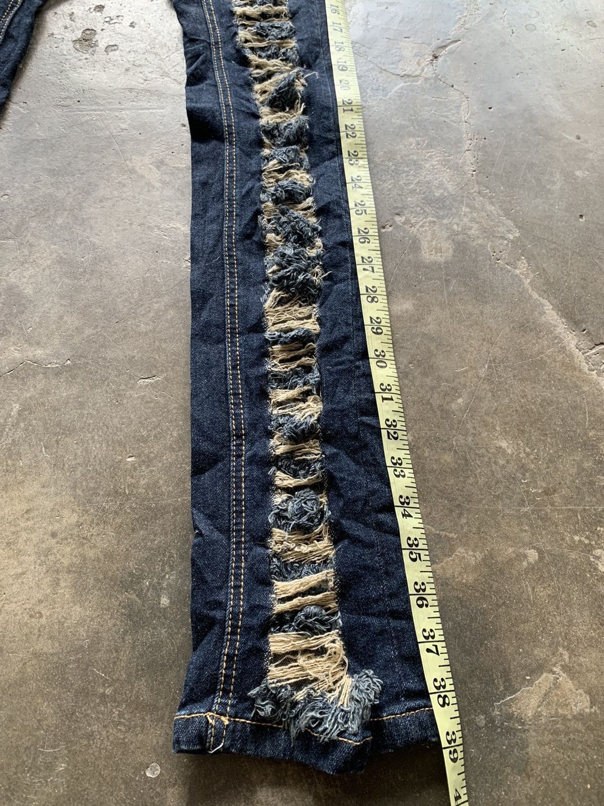Japanese Brand Super Skinny Distressed Denim Size 28" / US 6 / IT 42 - 5 Thumbnail