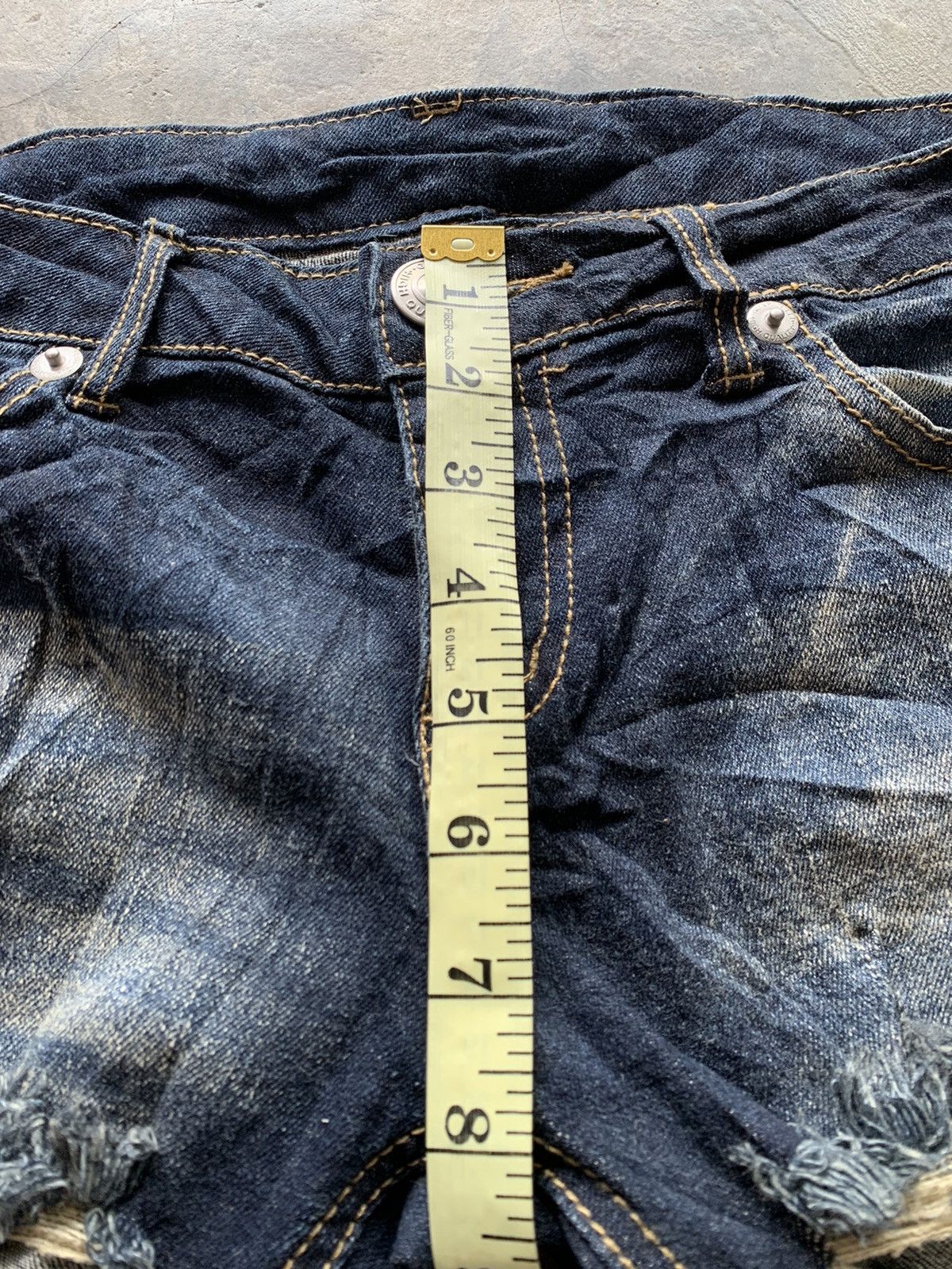 Japanese Brand Super Skinny Distressed Denim Size 28" / US 6 / IT 42 - 7 Thumbnail