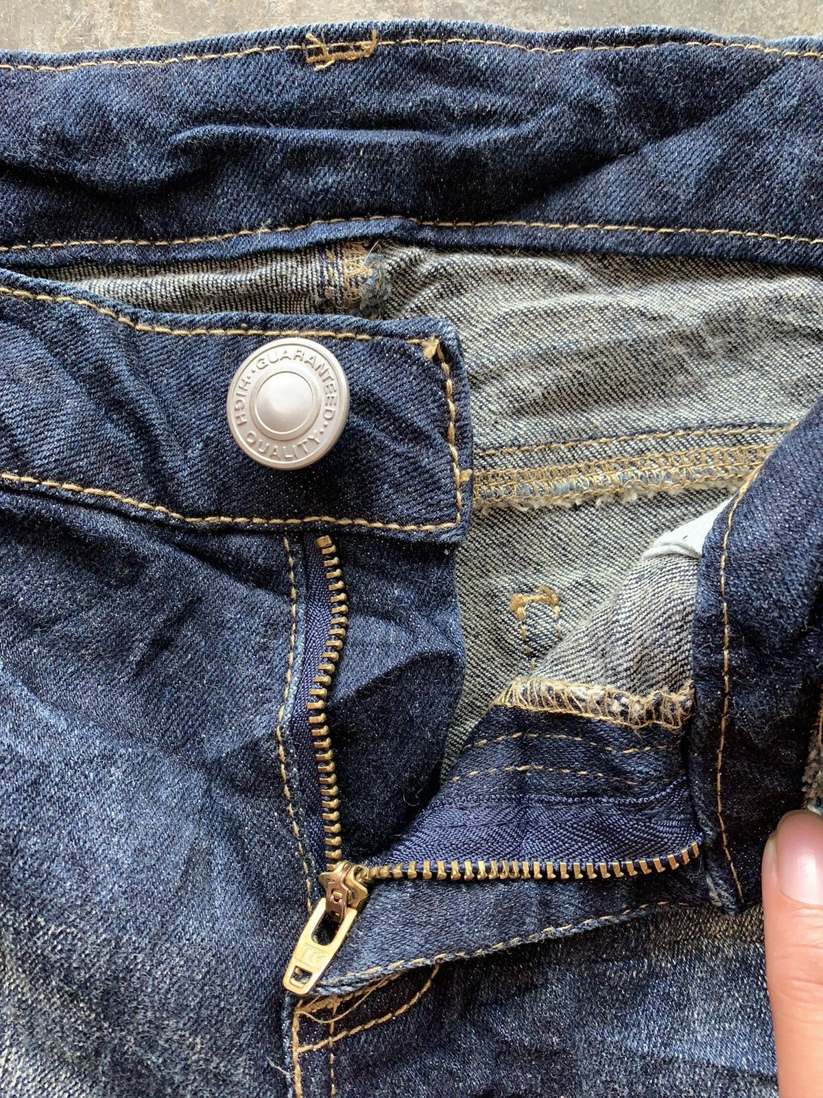 Japanese Brand Super Skinny Distressed Denim Size 28" / US 6 / IT 42 - 3 Thumbnail