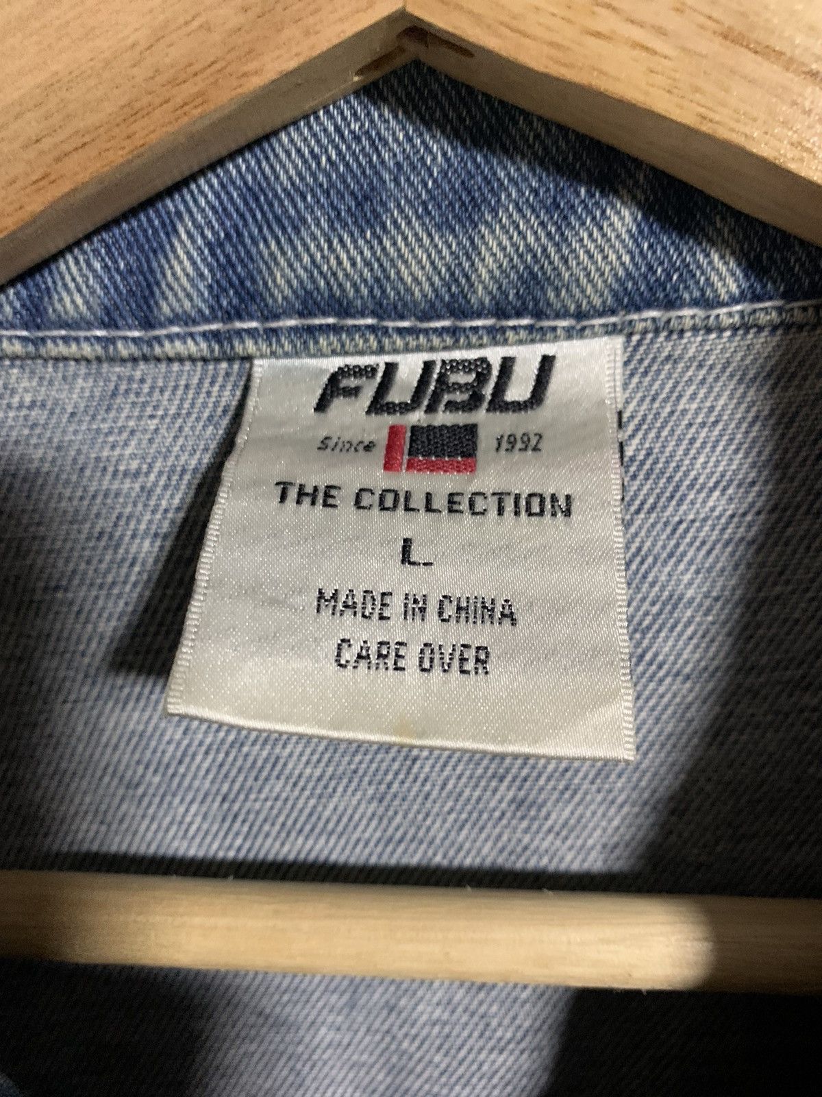 Fubu Fubu Denim Jacket Big Spellout Size US XL / EU 56 / 4 - 4 Thumbnail