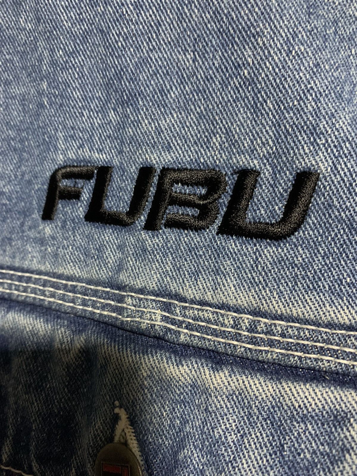 Fubu Fubu Denim Jacket Big Spellout Size US XL / EU 56 / 4 - 3 Thumbnail