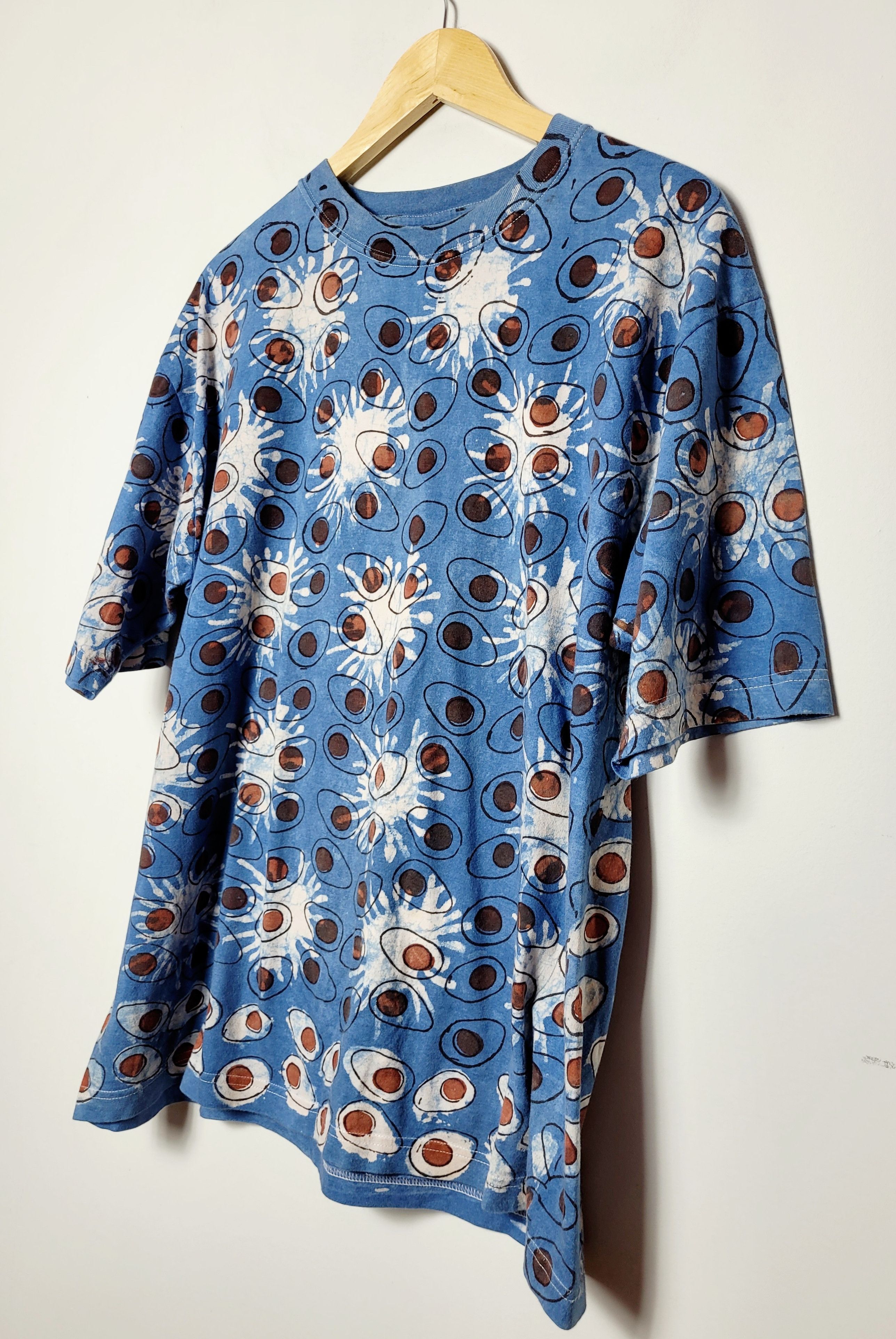Vintage abstract tie dye avocado vintage t-shirt Size US L / EU 52-54 / 3 - 2 Thumbnail