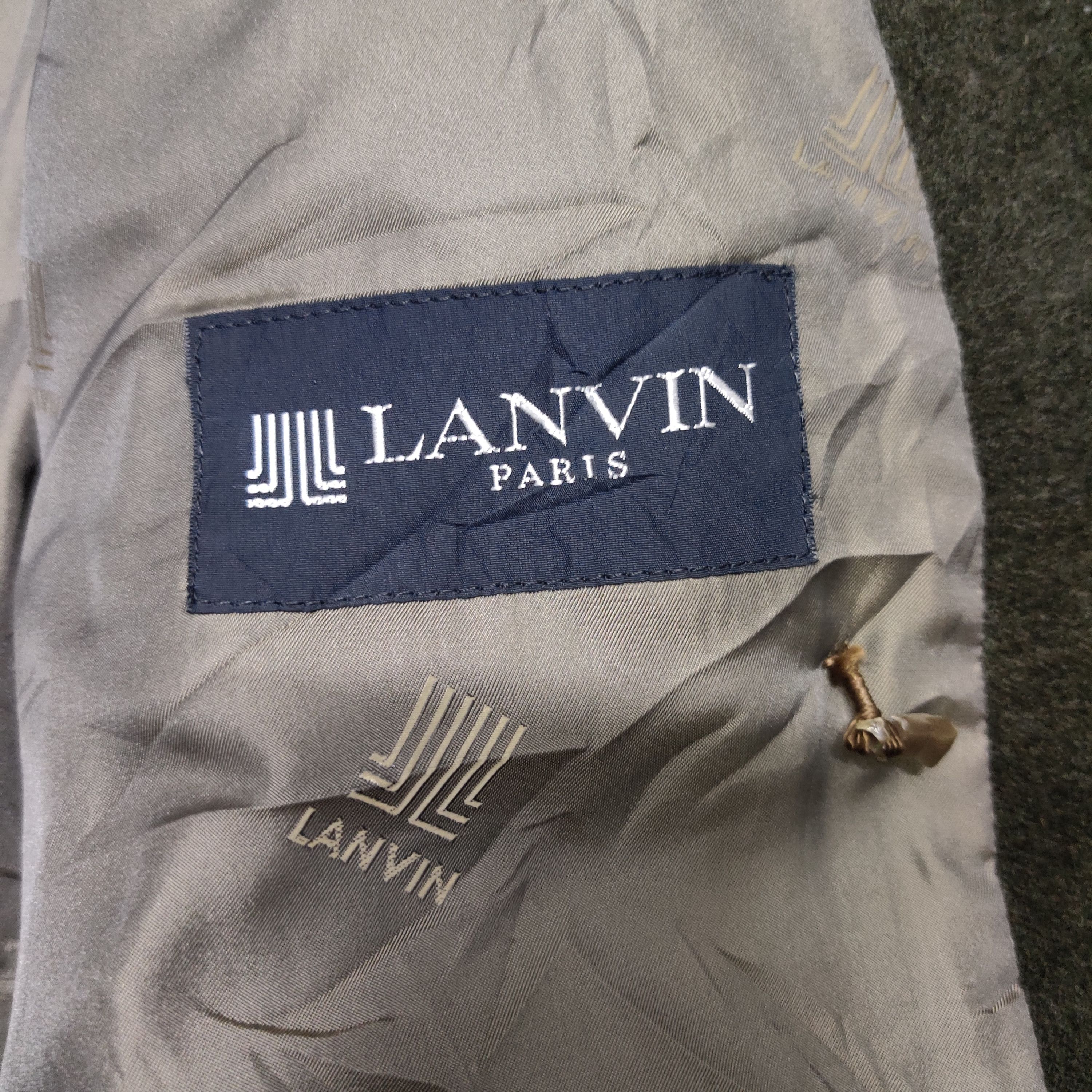 Lanvin Vintage Lanvin Paris Wool Coat Size US L / EU 52-54 / 3 - 10 Thumbnail