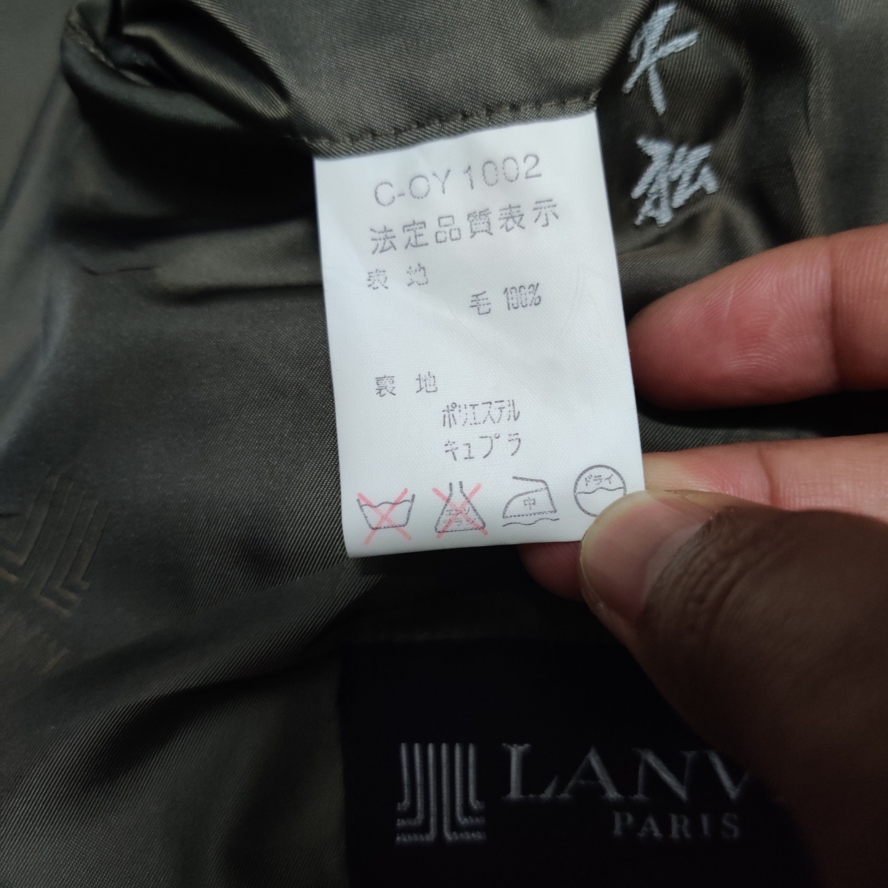 Lanvin Vintage Lanvin Paris Wool Coat Size US L / EU 52-54 / 3 - 11 Thumbnail