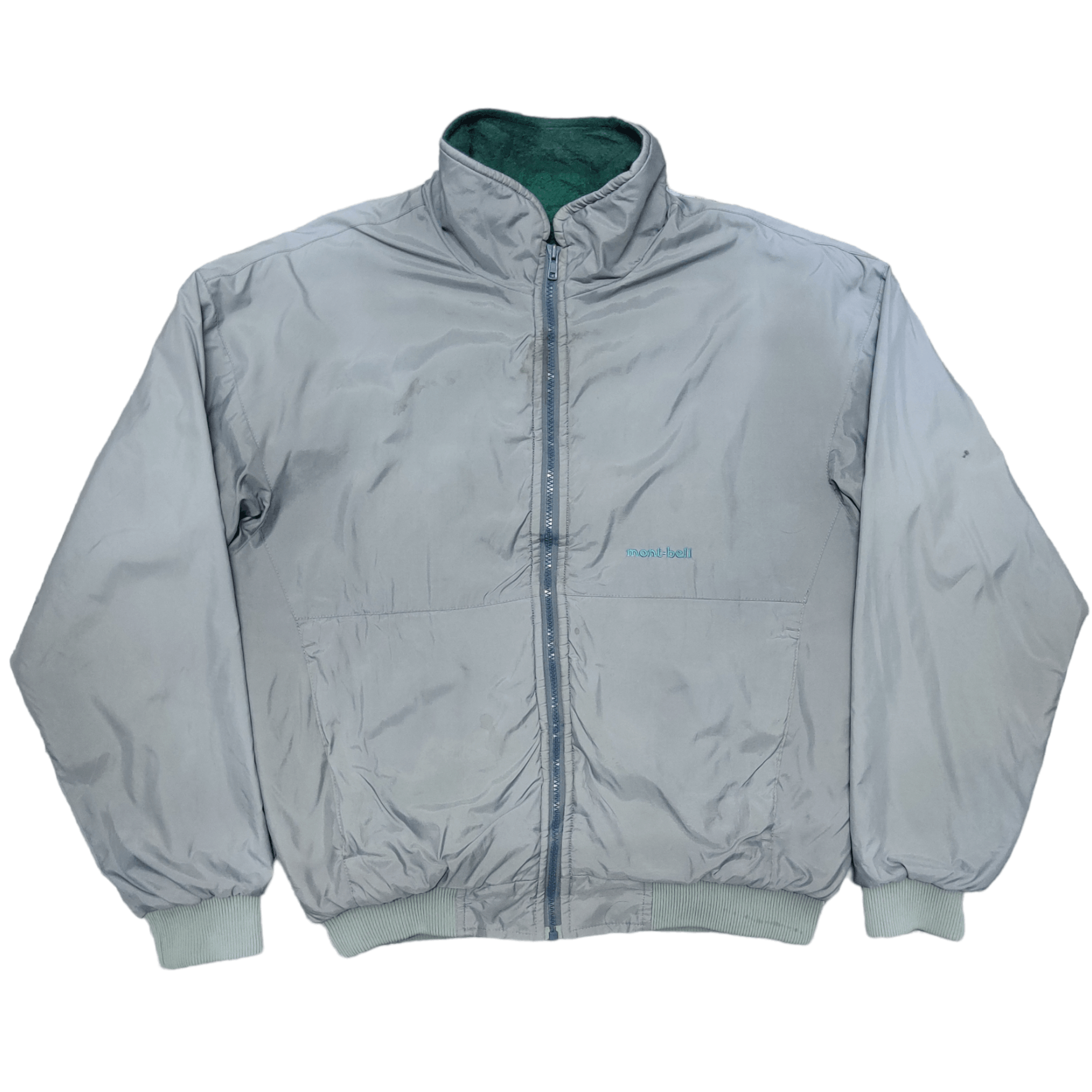 image of Montbell X Polarplus Bomber Jacket in Grey, Men's (Size Medium)
