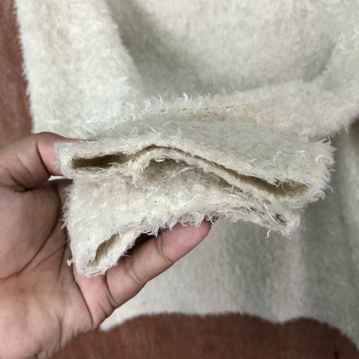 Homespun Knitwear × Japanese Brand Colza Shag Shaggy Fur Mohair Knitwear #6417 Size US M / EU 48-50 / 2 - 4 Thumbnail