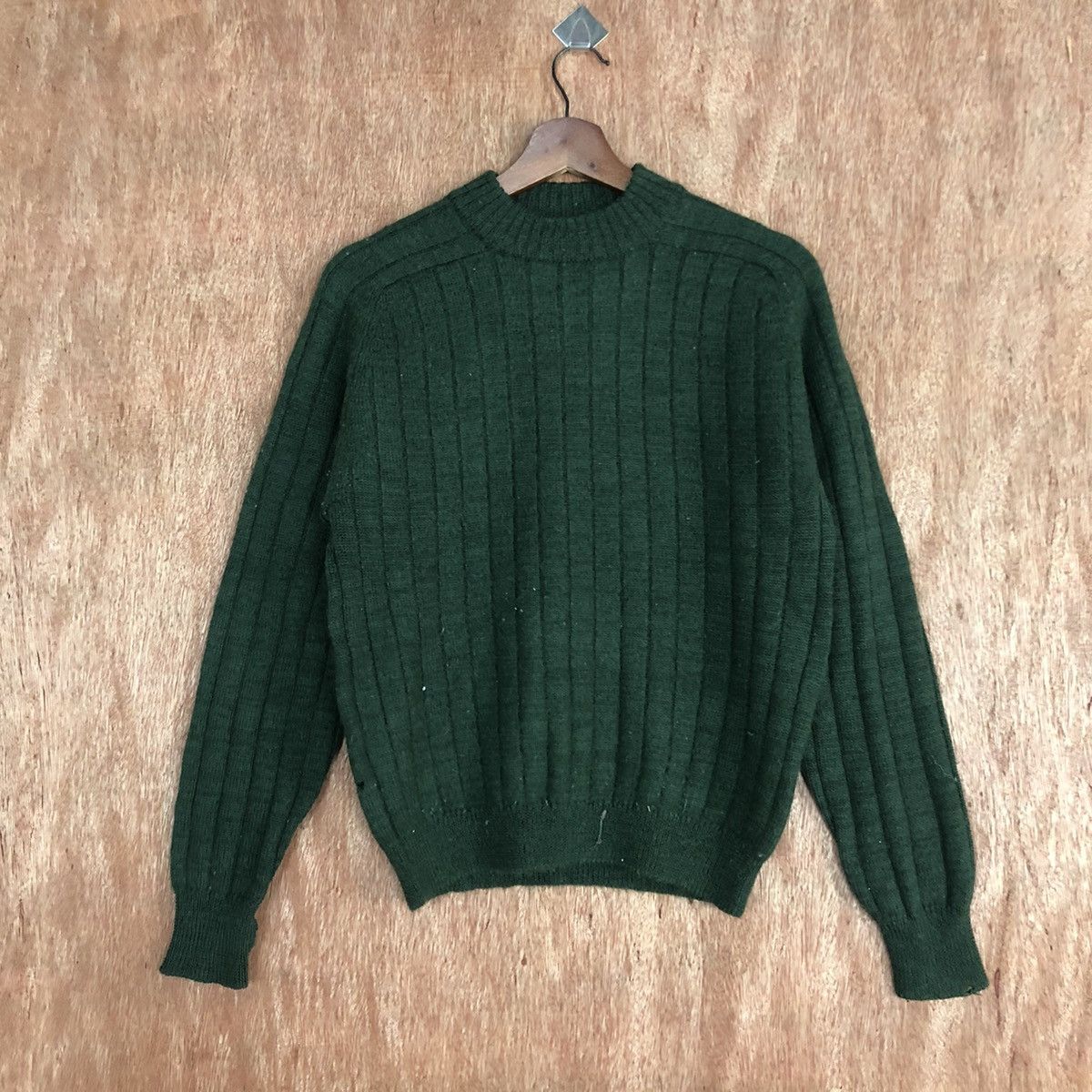 Homespun Knitwear × Uniqlo × Vintage DLL Uniqlo Green stripe vintage Knitwear #c590 Size US M / EU 48-50 / 2 - 1 Thumbnail