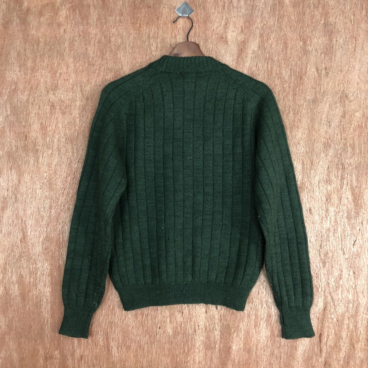 Homespun Knitwear × Uniqlo × Vintage DLL Uniqlo Green stripe vintage Knitwear #c590 Size US M / EU 48-50 / 2 - 10 Thumbnail