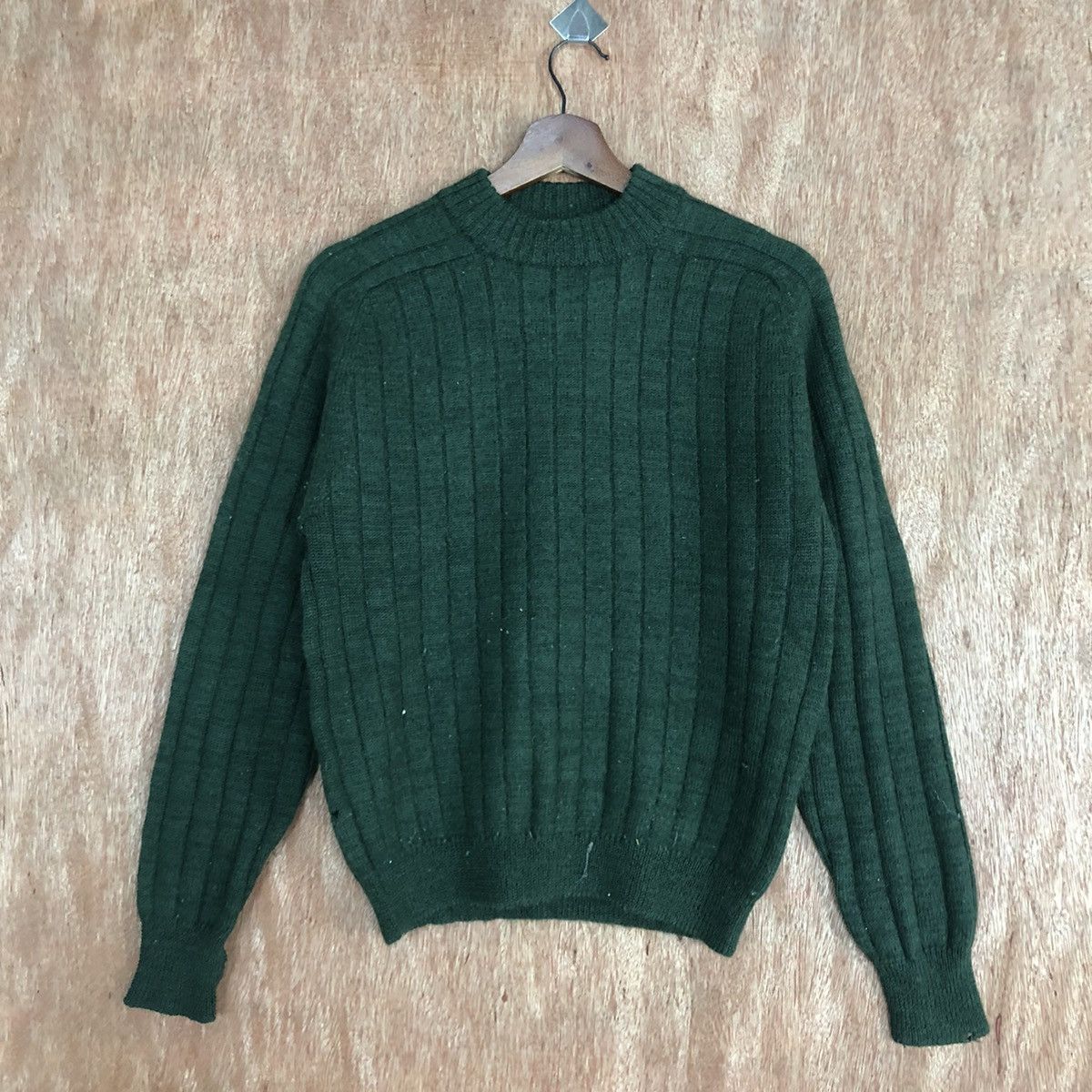 Homespun Knitwear × Uniqlo × Vintage DLL Uniqlo Green stripe vintage Knitwear #c590 Size US M / EU 48-50 / 2 - 3 Thumbnail