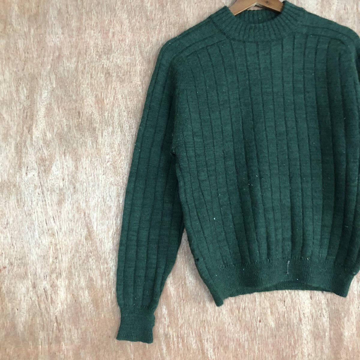 Homespun Knitwear × Uniqlo × Vintage DLL Uniqlo Green stripe vintage Knitwear #c590 Size US M / EU 48-50 / 2 - 7 Thumbnail