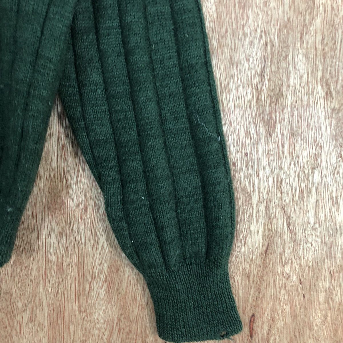 Homespun Knitwear × Uniqlo × Vintage DLL Uniqlo Green stripe vintage Knitwear #c590 Size US M / EU 48-50 / 2 - 4 Thumbnail