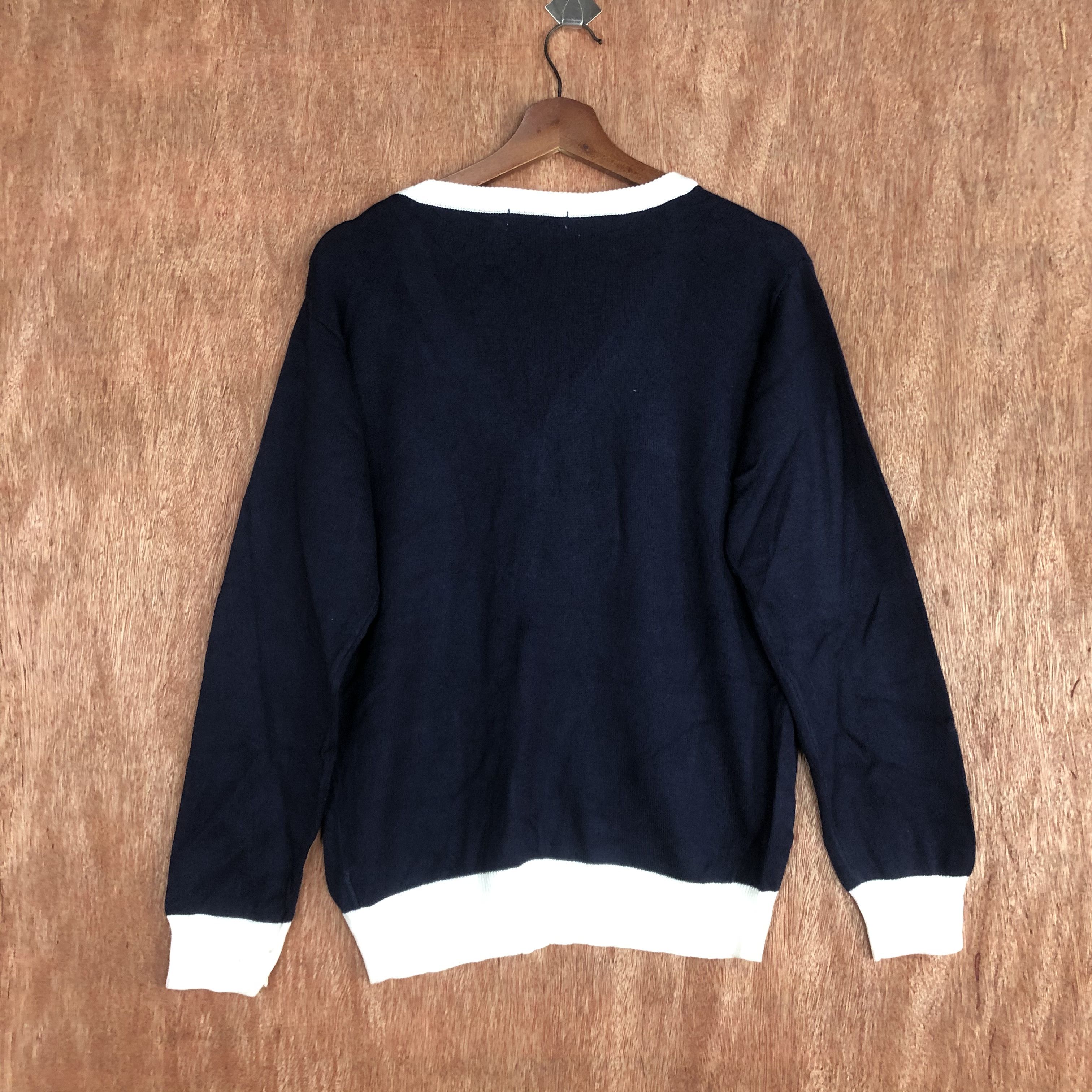 Japanese Brand WamWam Dark BLue Cardigan streetwear #c464 Size US M / EU 48-50 / 2 - 12 Thumbnail