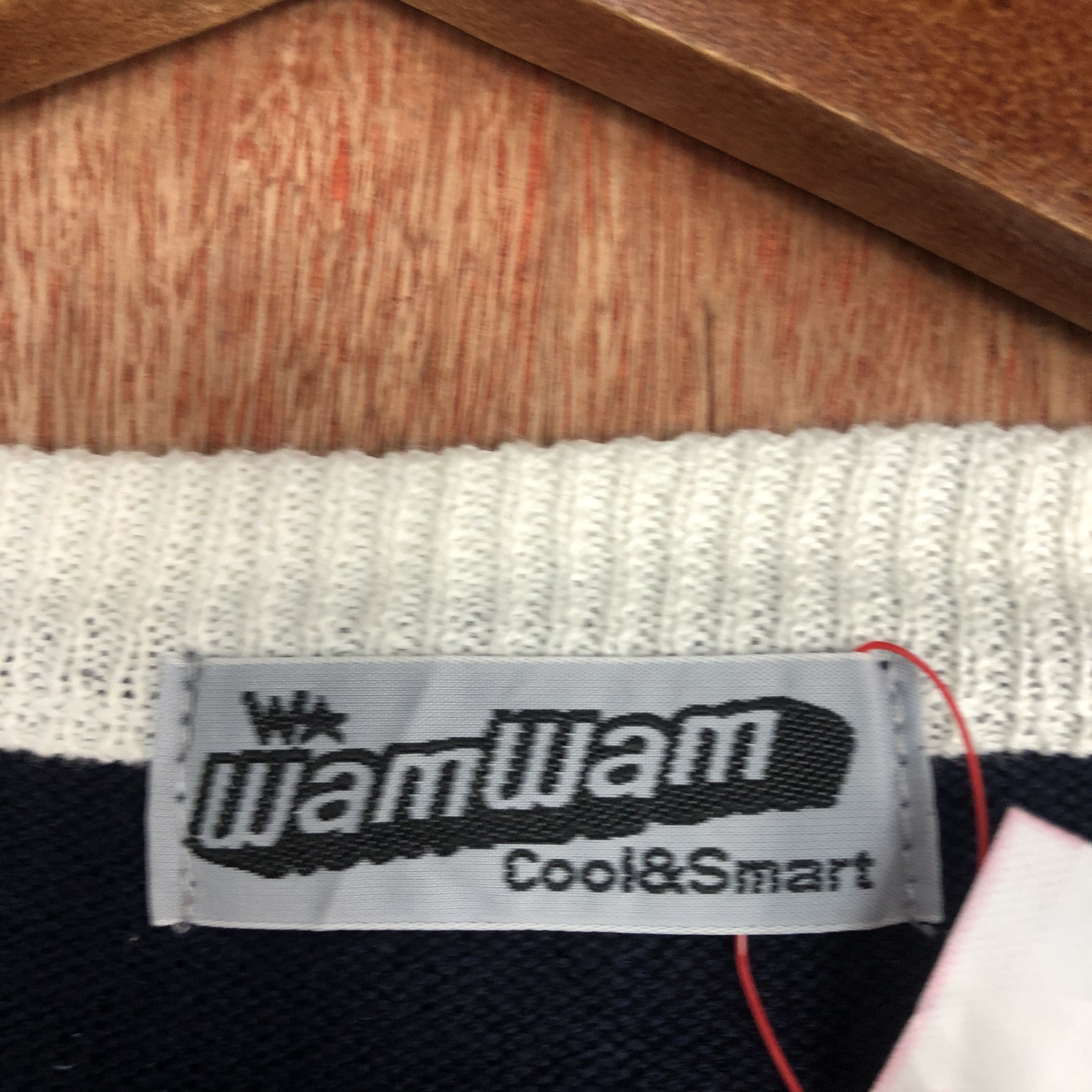 Japanese Brand WamWam Dark BLue Cardigan streetwear #c464 Size US M / EU 48-50 / 2 - 11 Thumbnail