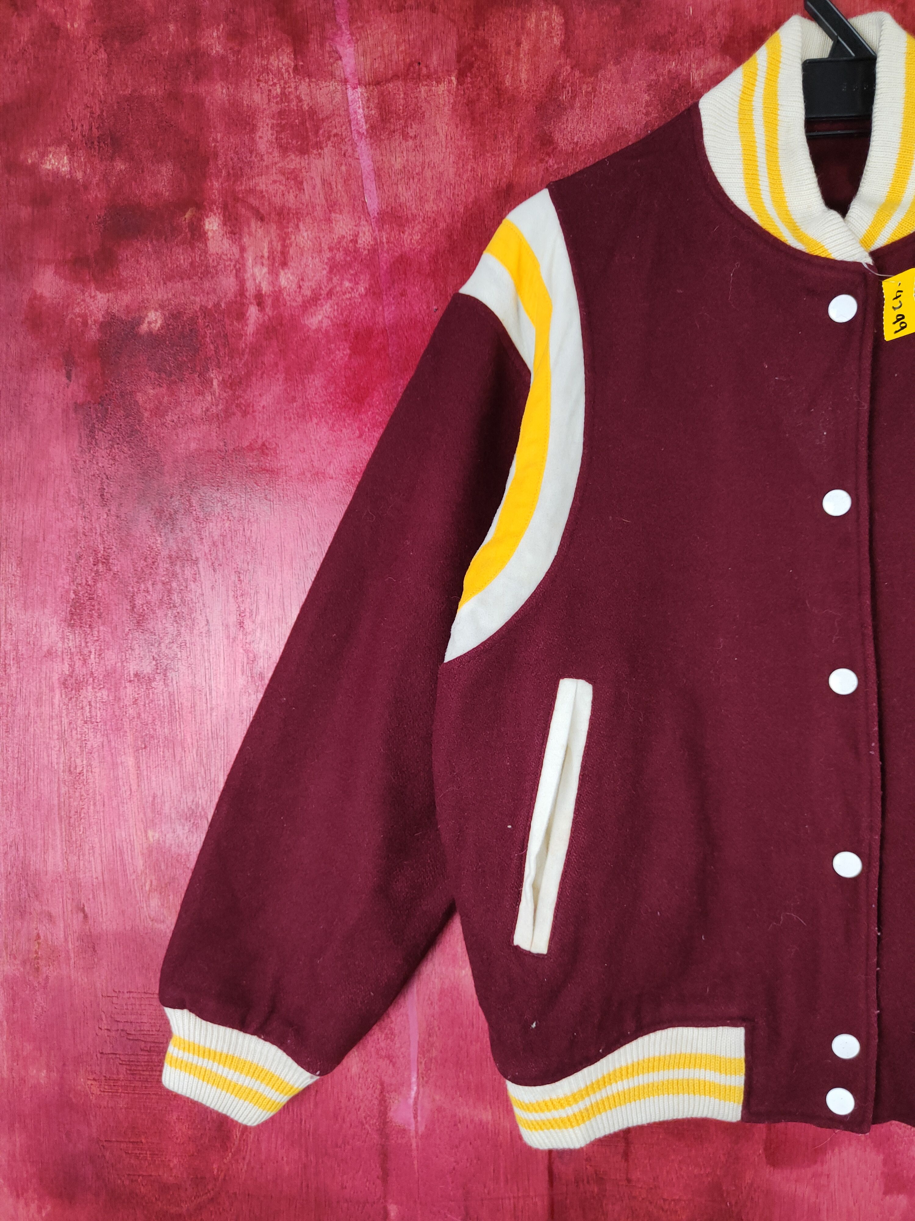 Japanese Brand Japanese Brand Maroon varsity jacket #4299 Size US M / EU 48-50 / 2 - 4 Thumbnail