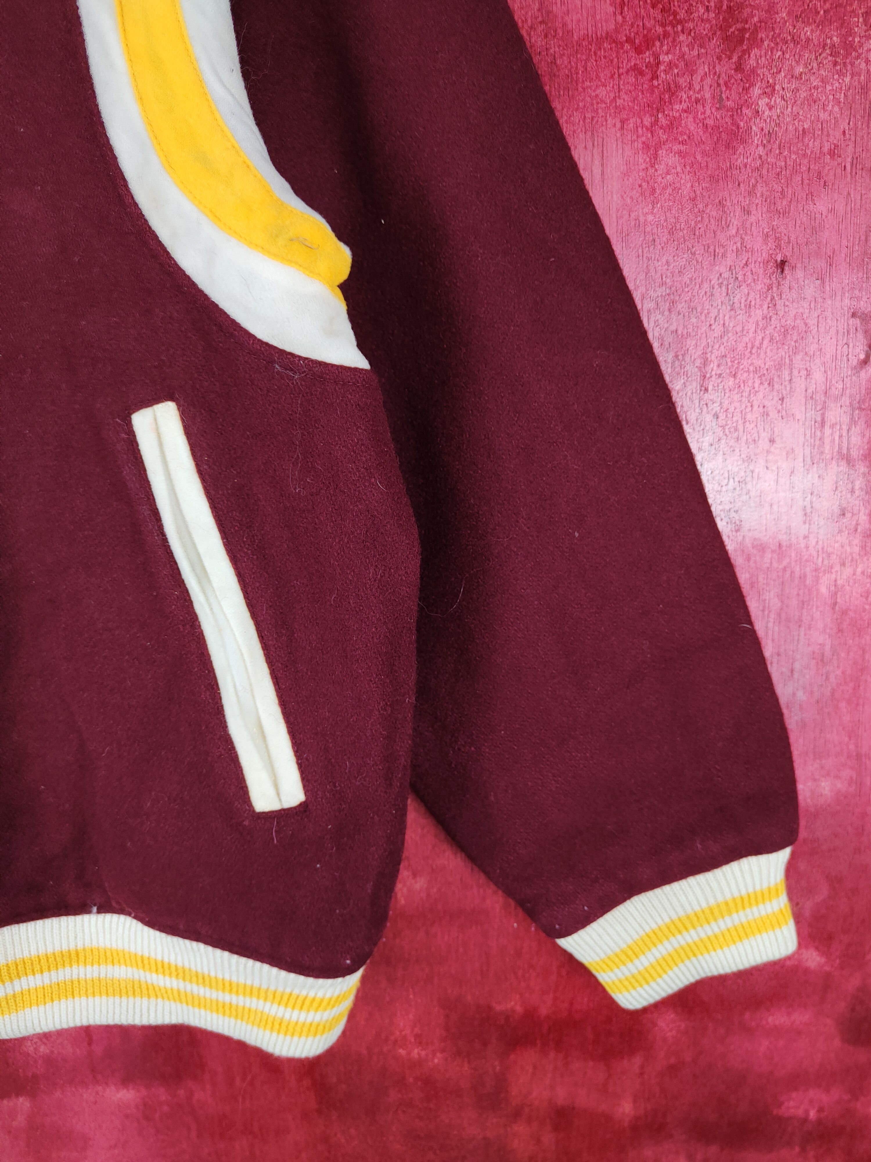 Japanese Brand Japanese Brand Maroon varsity jacket #4299 Size US M / EU 48-50 / 2 - 3 Thumbnail