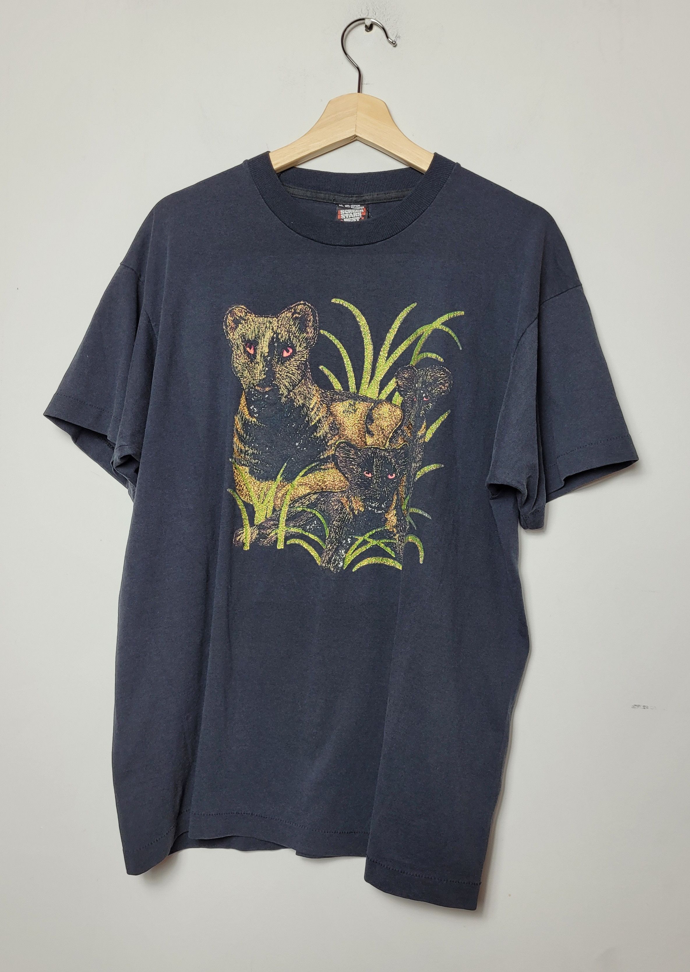 Vintage Screen Stars Made in USA Panters Animal Tee Vintage 90s Size US XL / EU 56 / 4 - 1 Thumbnail