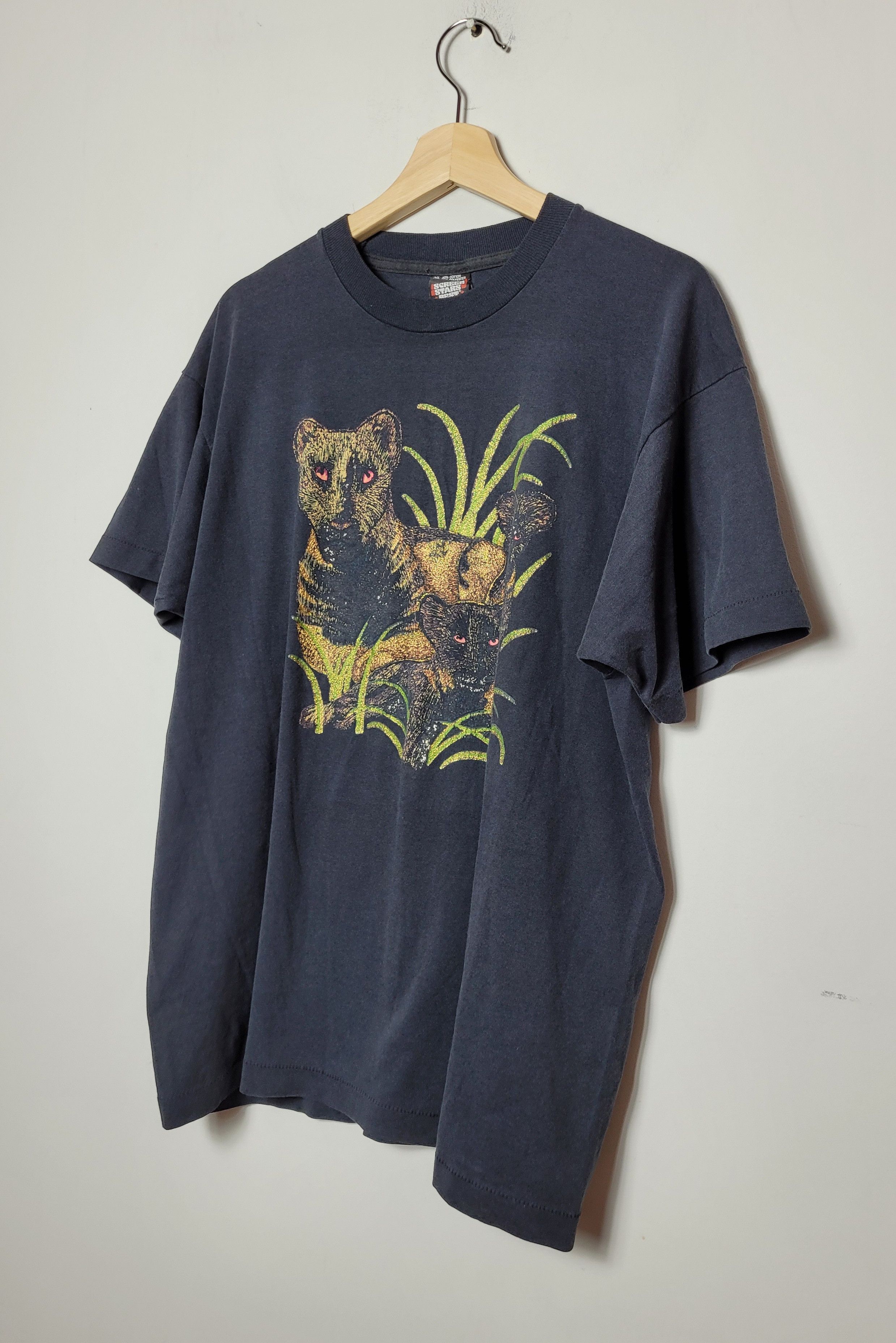 Vintage Screen Stars Made in USA Panters Animal Tee Vintage 90s Size US XL / EU 56 / 4 - 2 Thumbnail