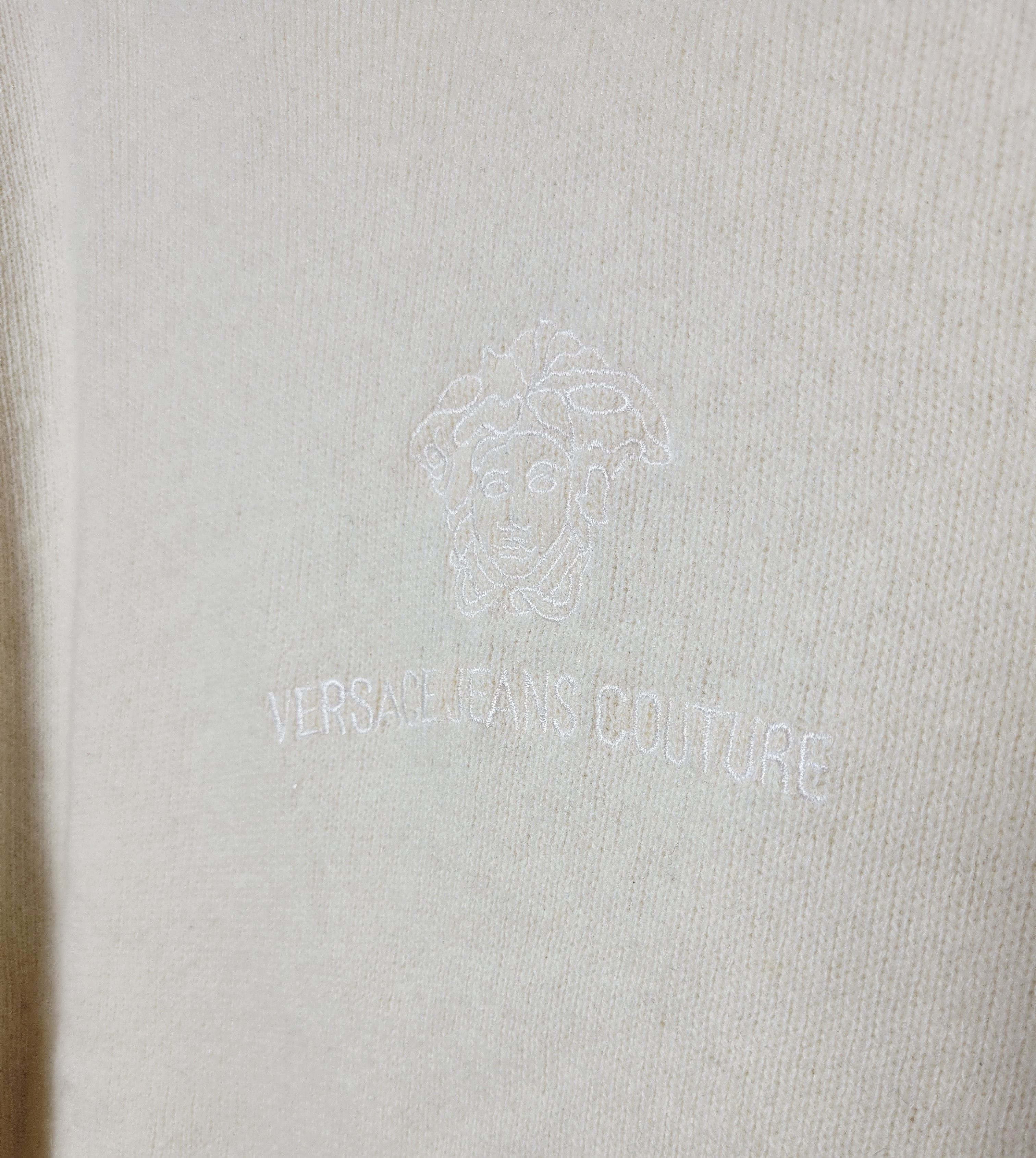 Versace Versace Vintage Medusa Wool Halfzip Size US L / EU 52-54 / 3 - 5 Thumbnail