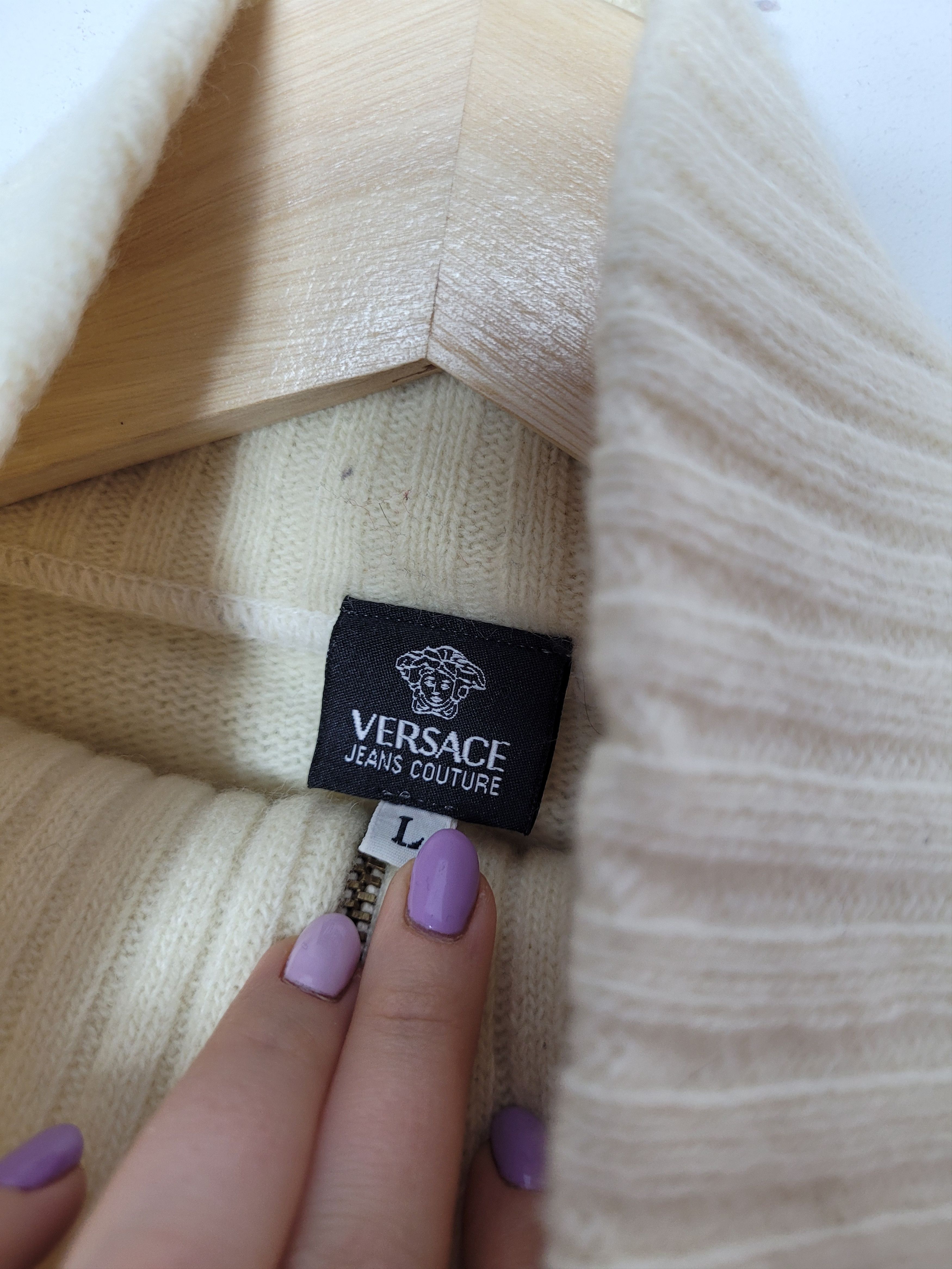 Versace Versace Vintage Medusa Wool Halfzip Size US L / EU 52-54 / 3 - 7 Thumbnail