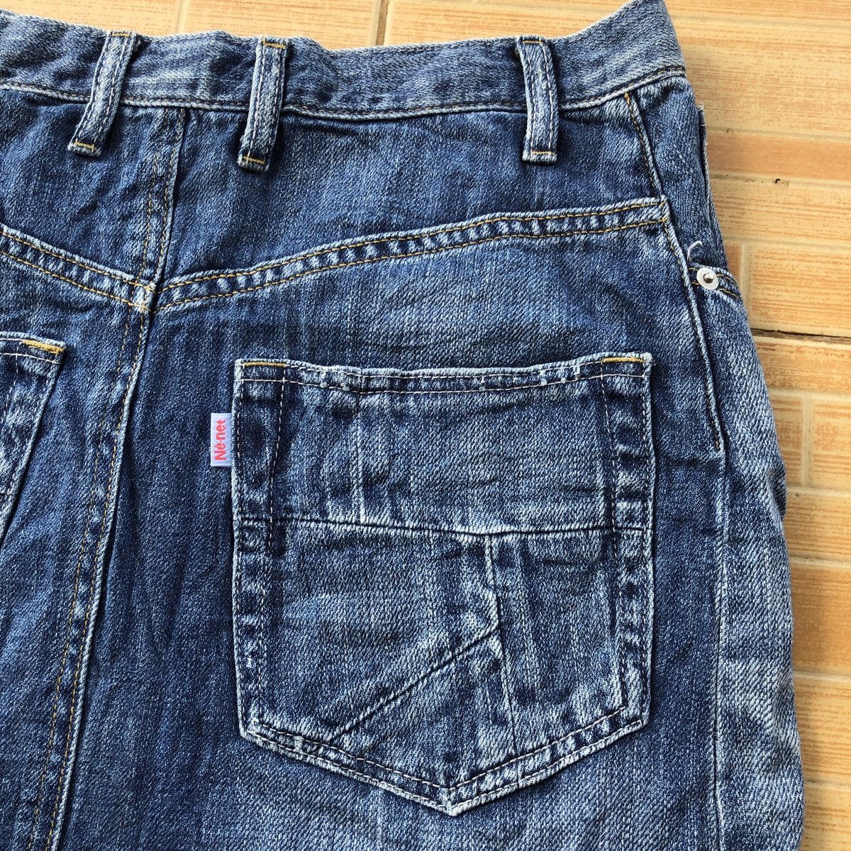 Issey Miyake 🔥Rare Ne-net Patchwork Denim Midi skirt Size 30" / US 8 / IT 44 - 6 Thumbnail