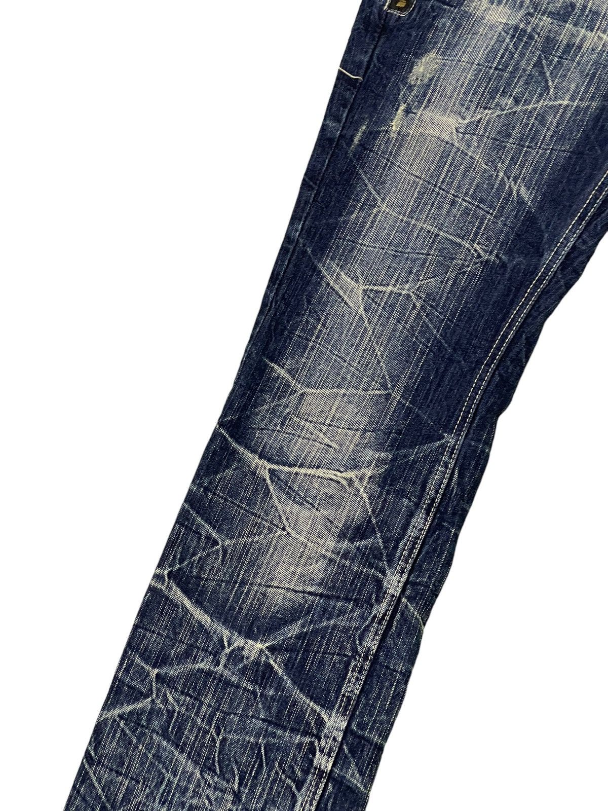 Japanese Brand Double Waist Slim Jeans Blow by Blue Full Whiskered 17🟦 Size US 30 / EU 46 - 15 Thumbnail