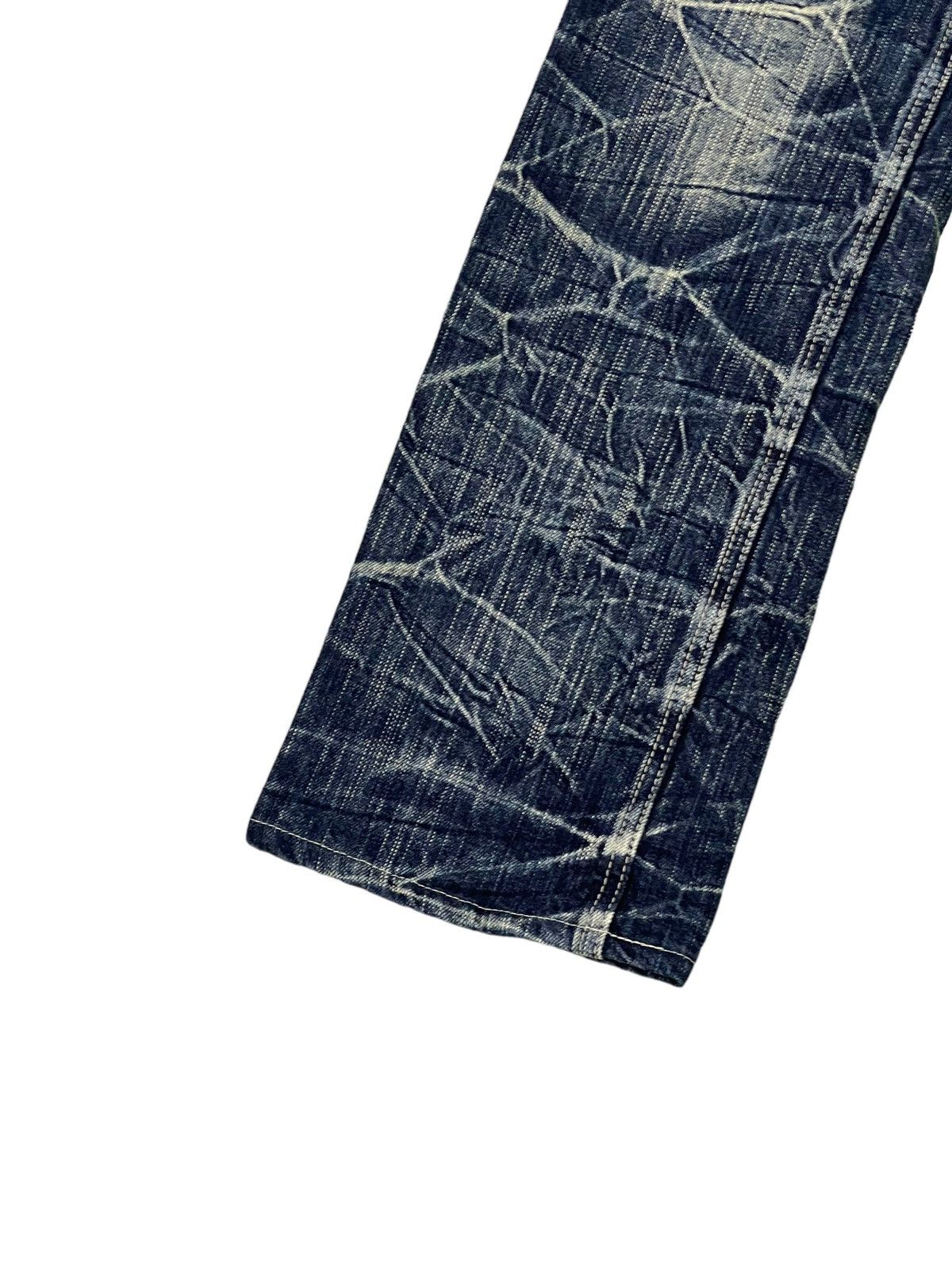 Japanese Brand Double Waist Slim Jeans Blow by Blue Full Whiskered 17🟦 Size US 30 / EU 46 - 14 Thumbnail