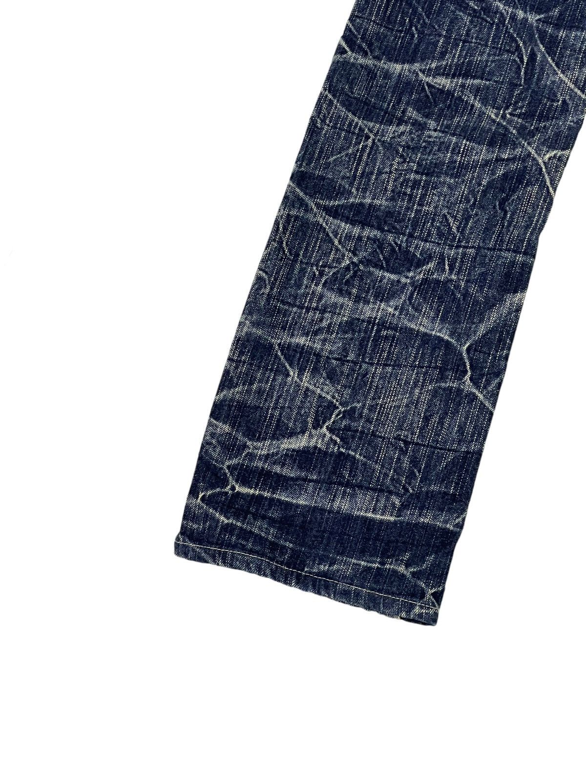 Japanese Brand Double Waist Slim Jeans Blow by Blue Full Whiskered 17🟦 Size US 30 / EU 46 - 5 Thumbnail