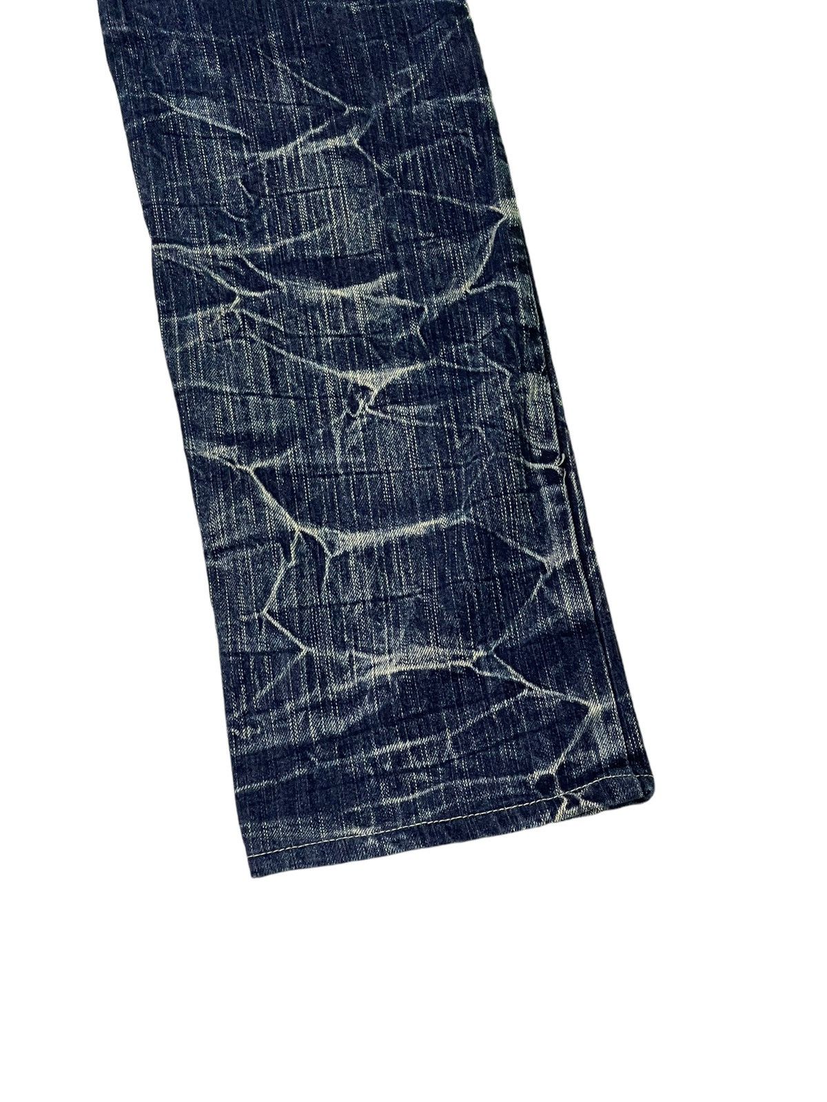 Japanese Brand Double Waist Slim Jeans Blow by Blue Full Whiskered 17🟦 Size US 30 / EU 46 - 4 Thumbnail