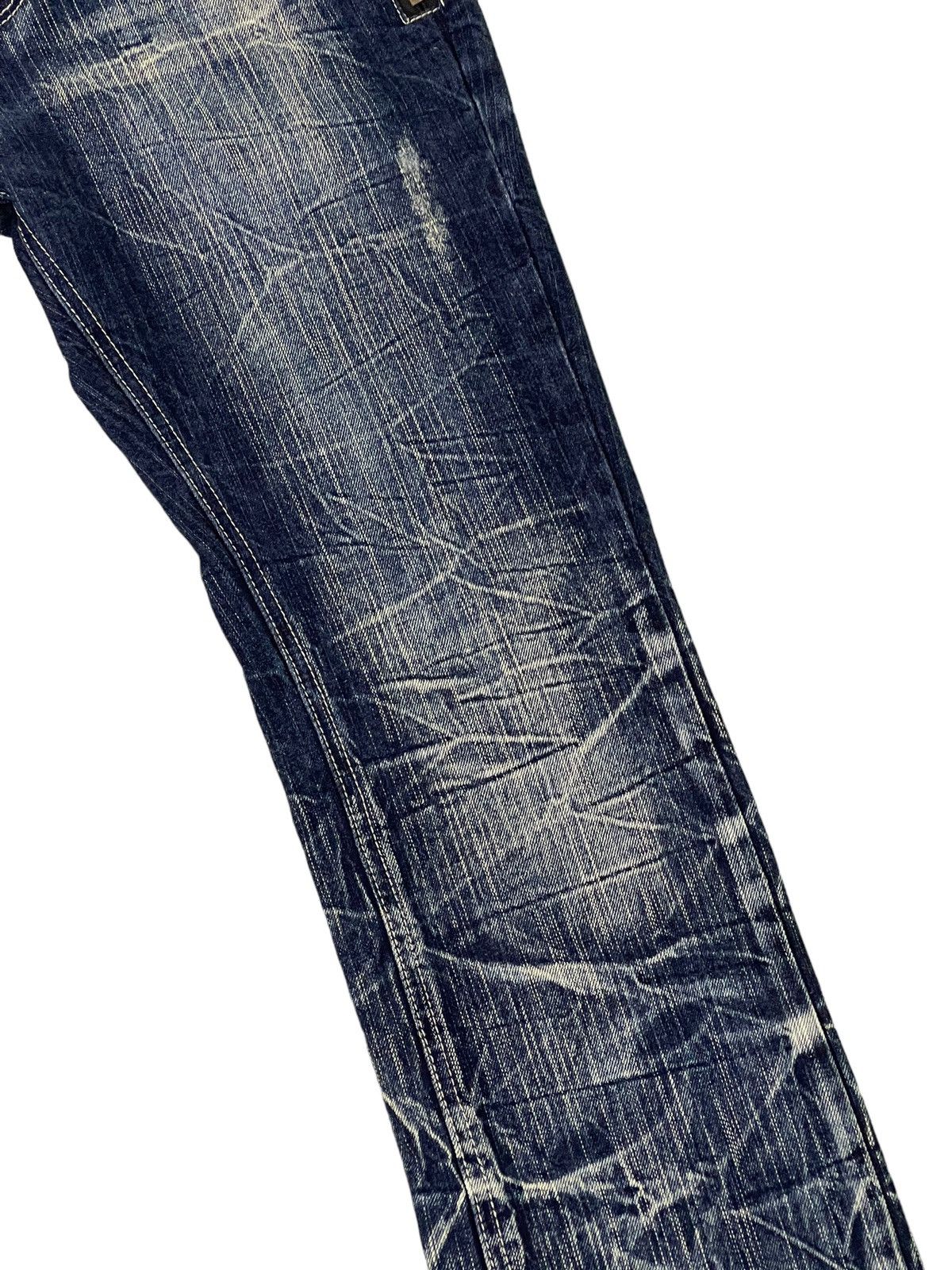 Japanese Brand Double Waist Slim Jeans Blow by Blue Full Whiskered 17🟦 Size US 30 / EU 46 - 16 Thumbnail